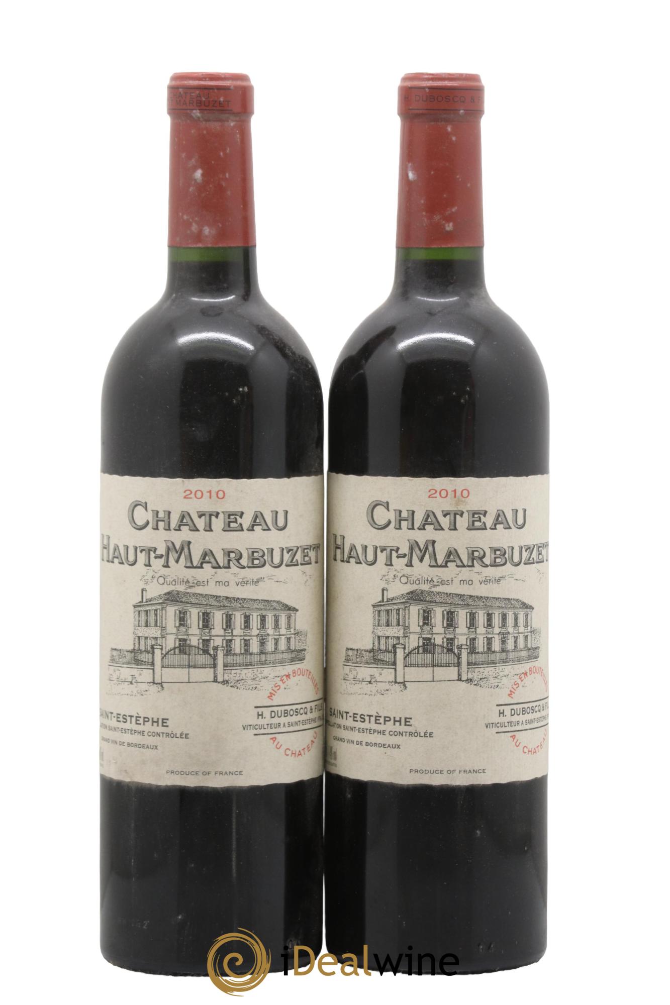 Château Haut Marbuzet 2010 - Lot of 2 bottles - 0