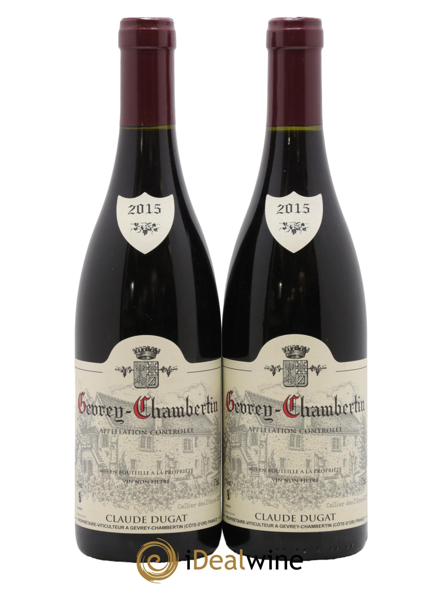Gevrey-Chambertin Claude Dugat 2015 - Lot de 2 bouteilles - 0