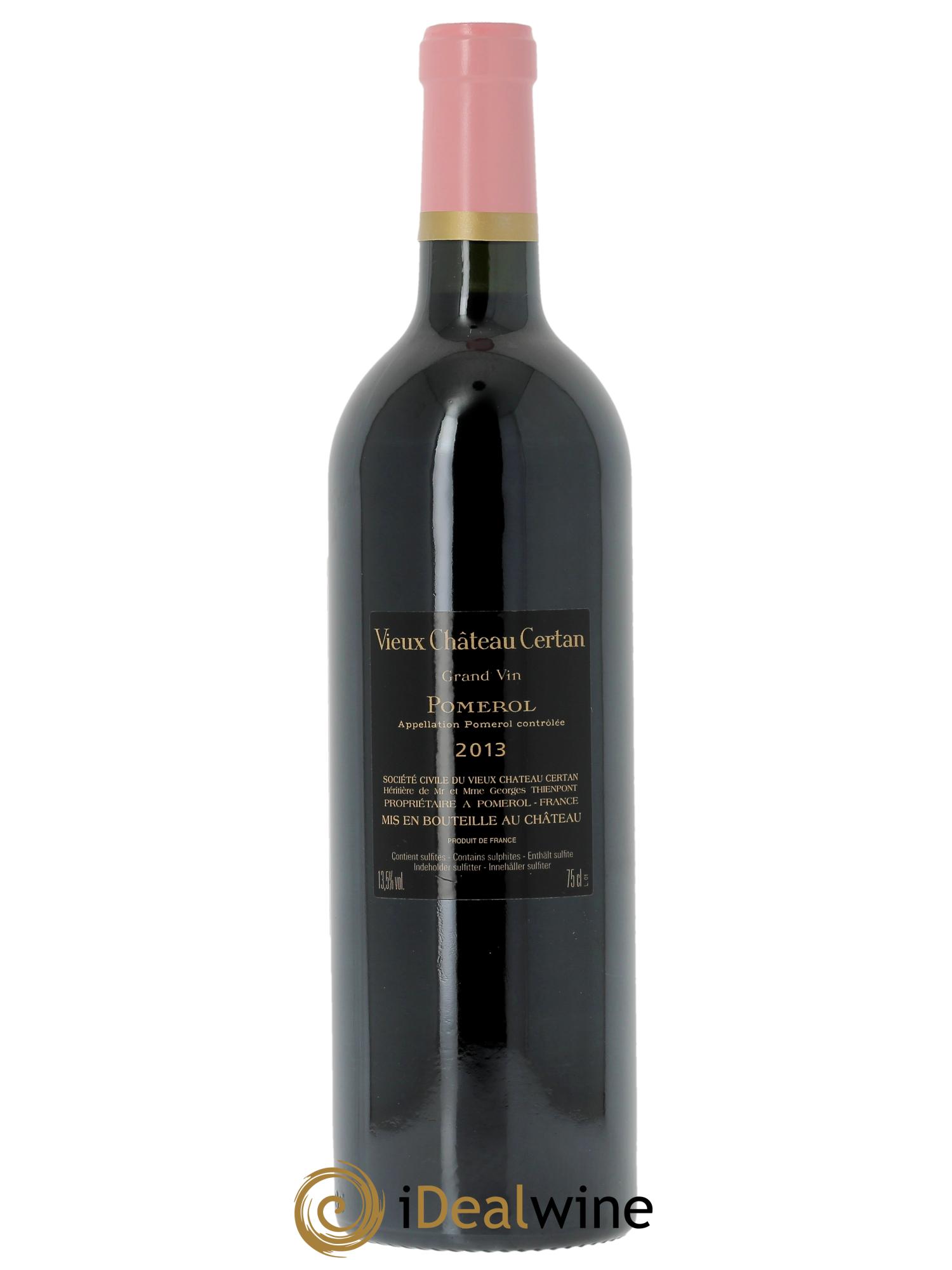 Vieux Château Certan (CBO à partir de 12 bts) 2013 - Lot de 1 bouteille - 1