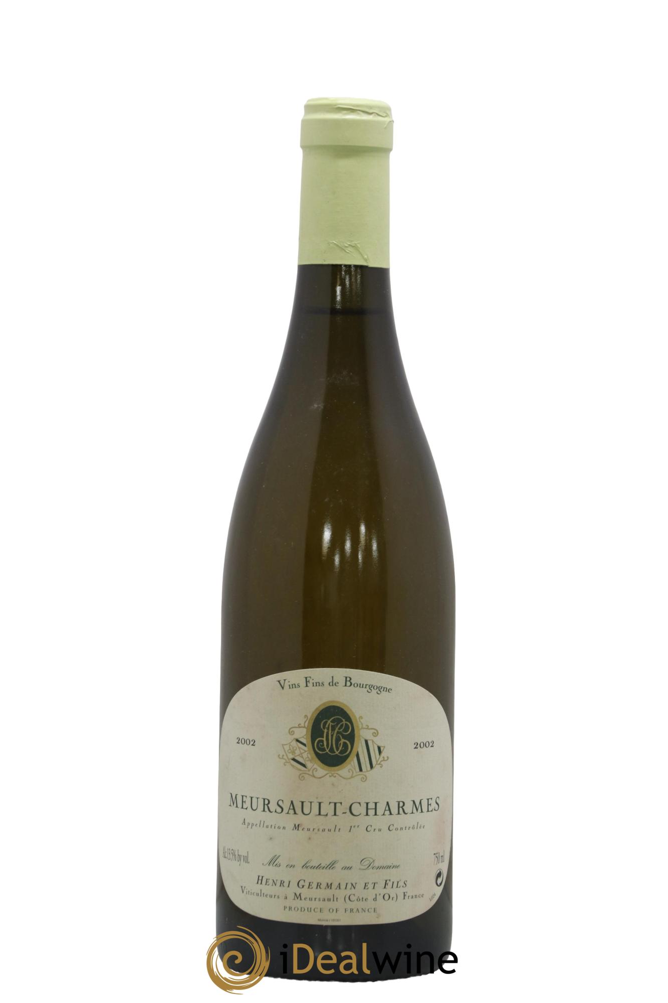 Meursault 1er Cru Charmes Henri Germain 2002 - Lot de 1 bouteille - 0
