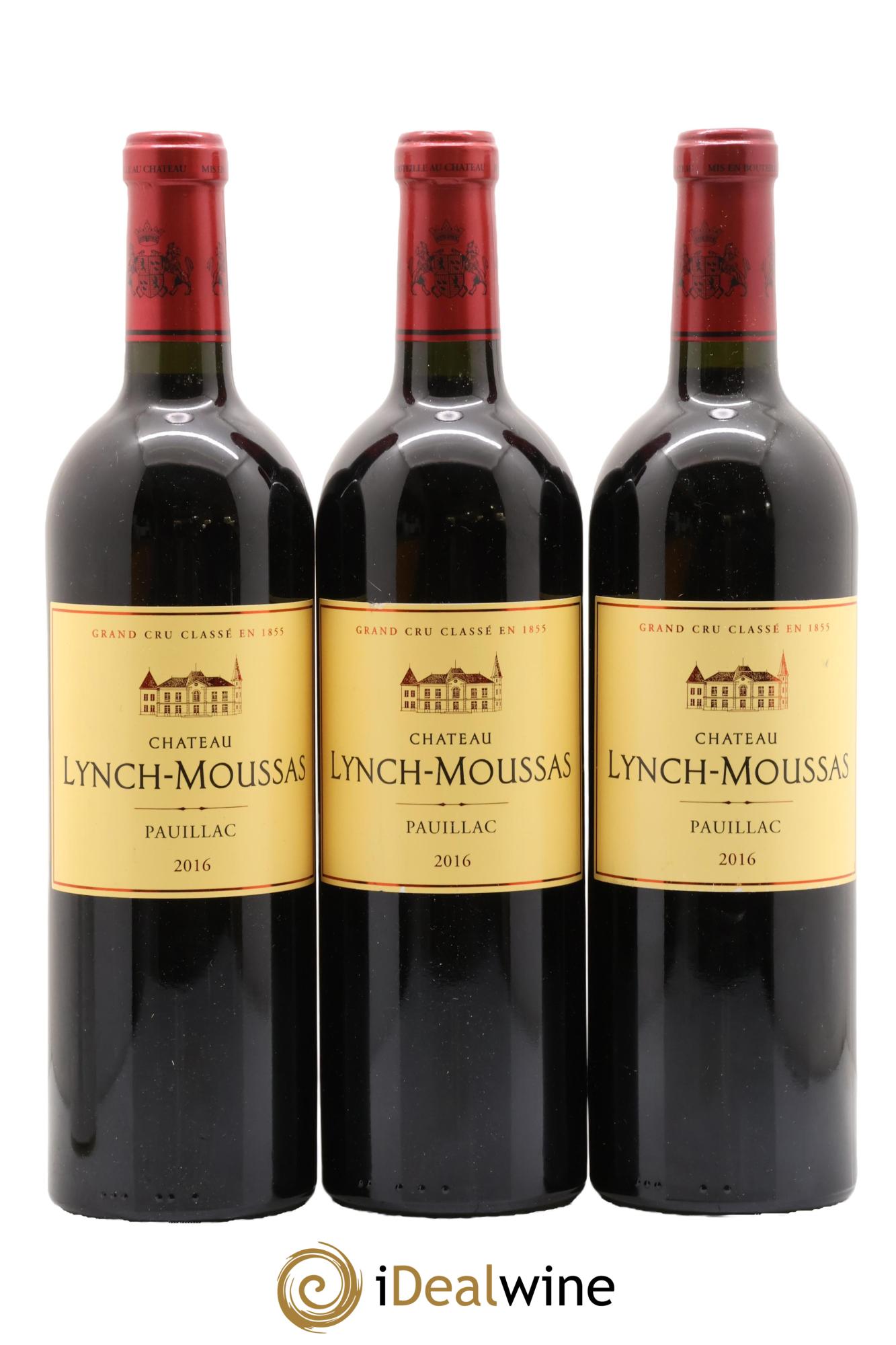 Château Lynch Moussas 5ème Grand Cru Classé 2016 - Lot de 3 bouteilles - 0