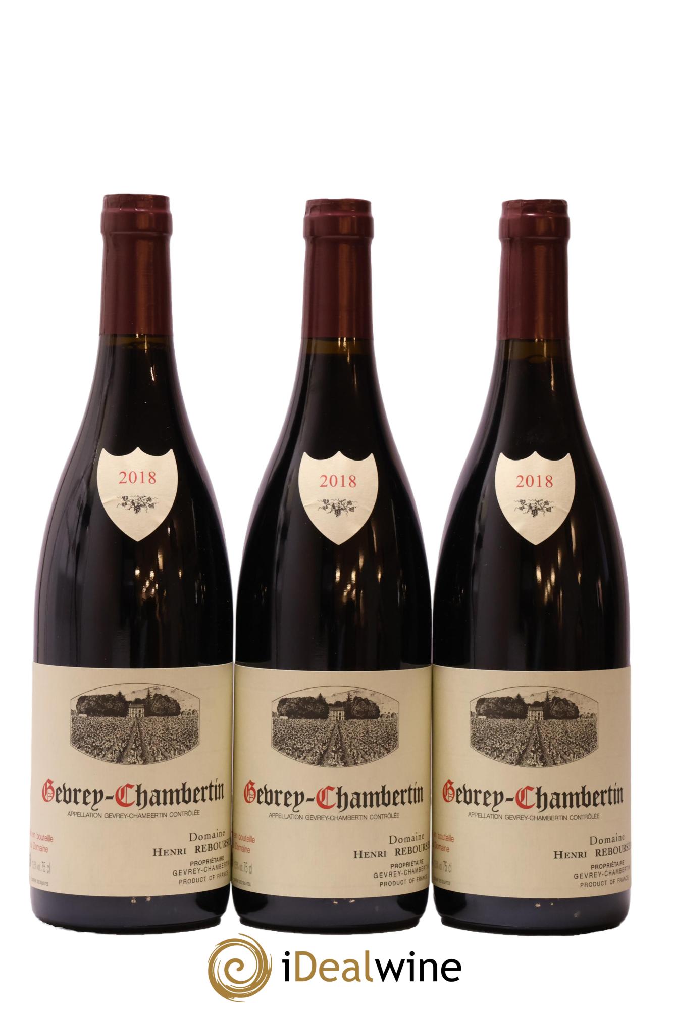 Gevrey-Chambertin Henri Rebourseau (Domaine) 2018 - Lot de 3 bouteilles - 0