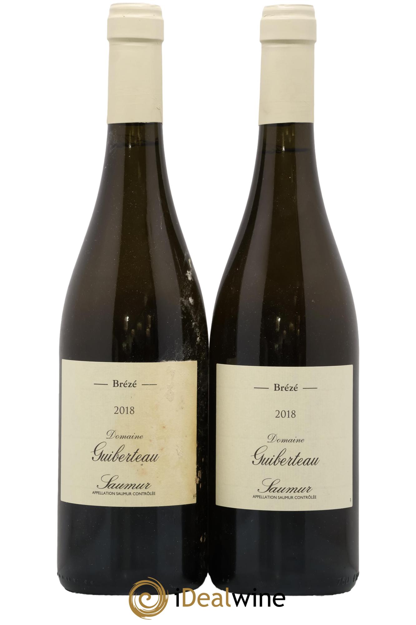 Saumur Brézé Domaine Guiberteau 2018 - Lote de 2 botellas - 0