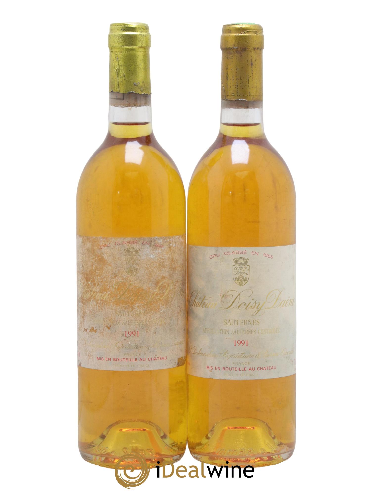 Château Doisy Daëne 2ème Grand Cru Classé 1991 - Lot de 2 bouteilles - 0