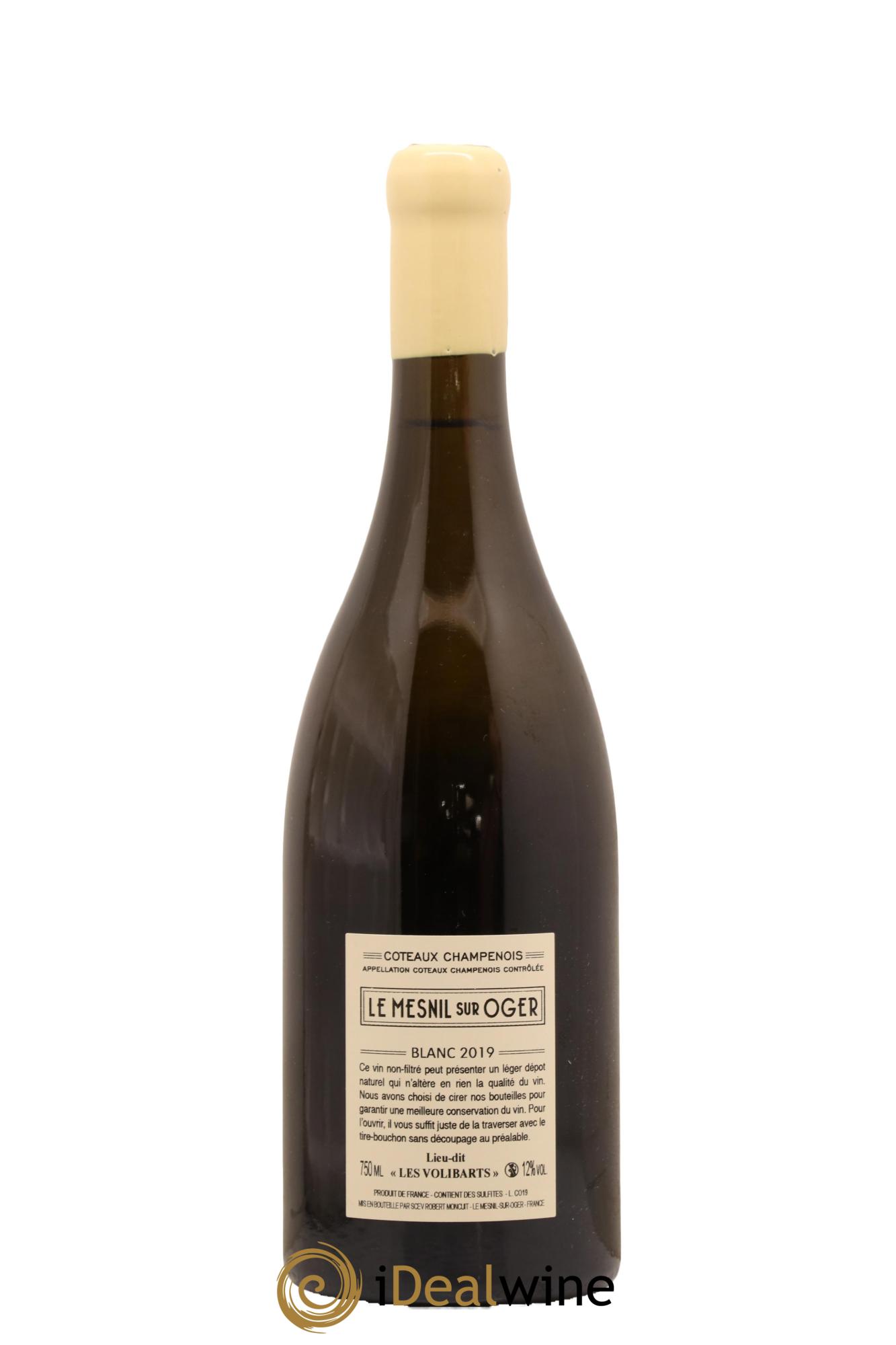 Coteaux Champenois Les Volibarts Maison Robert Moncuit 2019 - Lot de 1 bouteille - 1