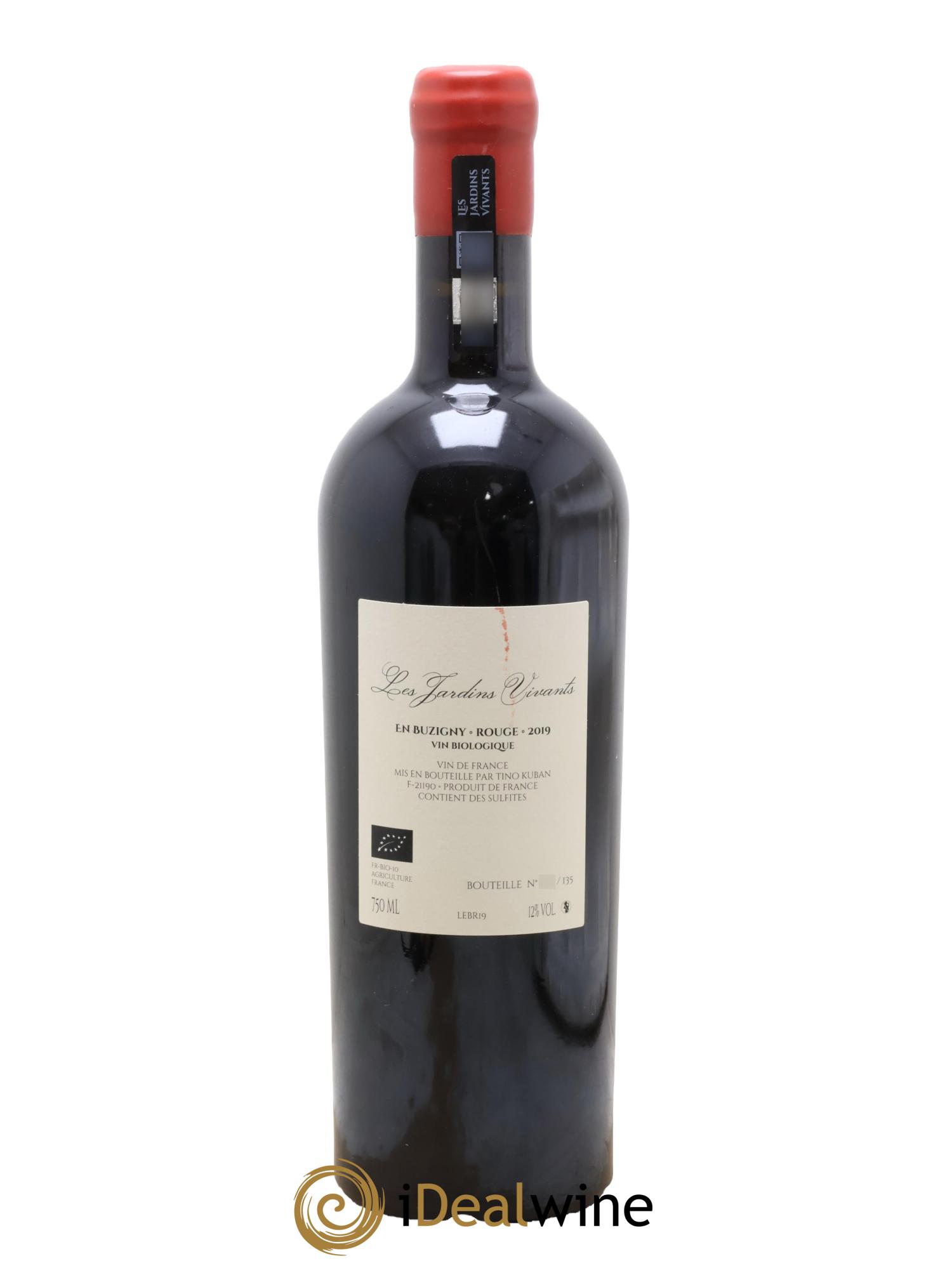 Vin de France En Buzigny Tino Kuban Les Jardins Vivants 2019 - Lot de 1 bouteille - 1
