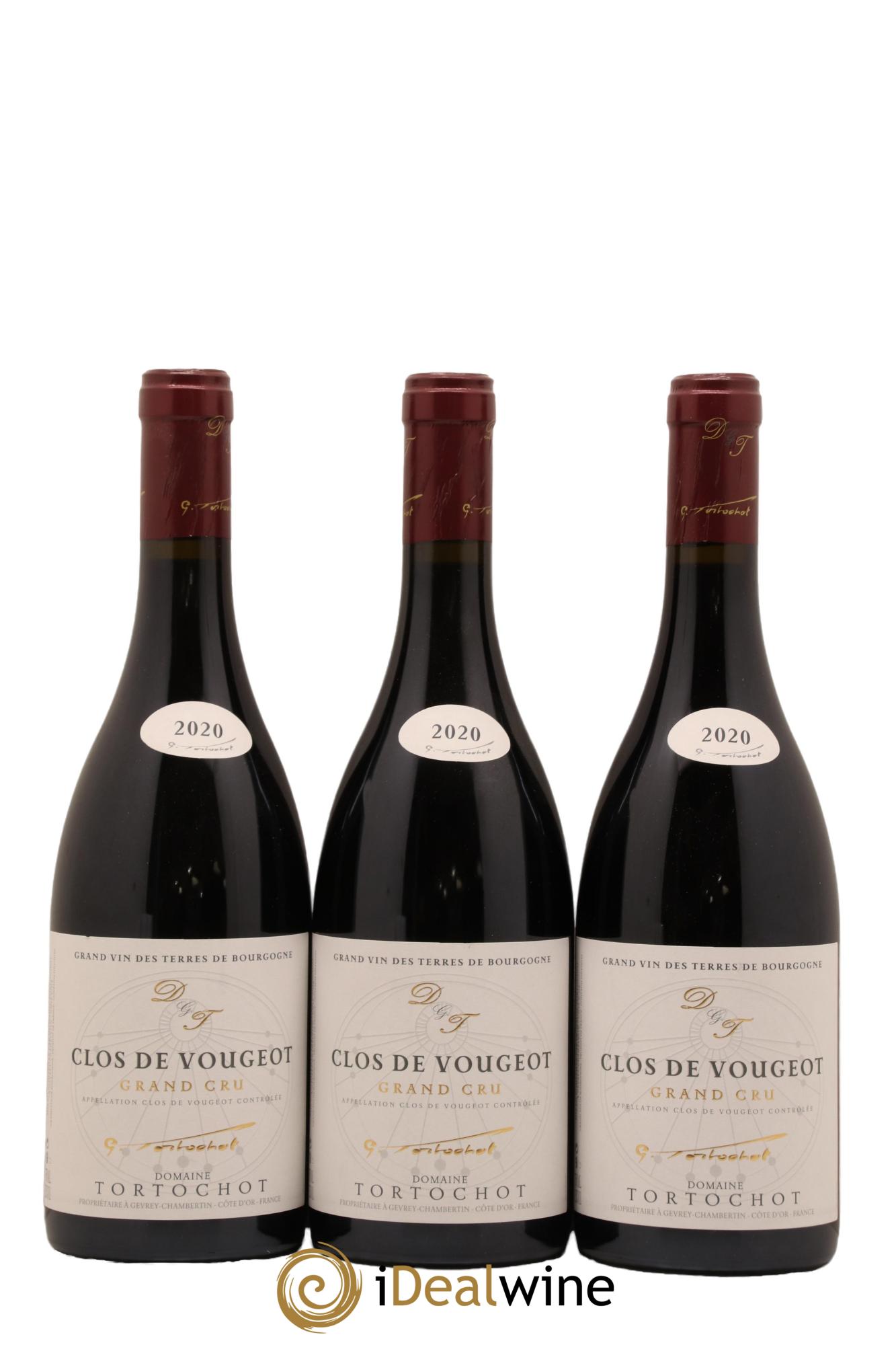 Clos de Vougeot Grand Cru Tortochot (Domaine) 2020 - Lot de 3 bouteilles - 0