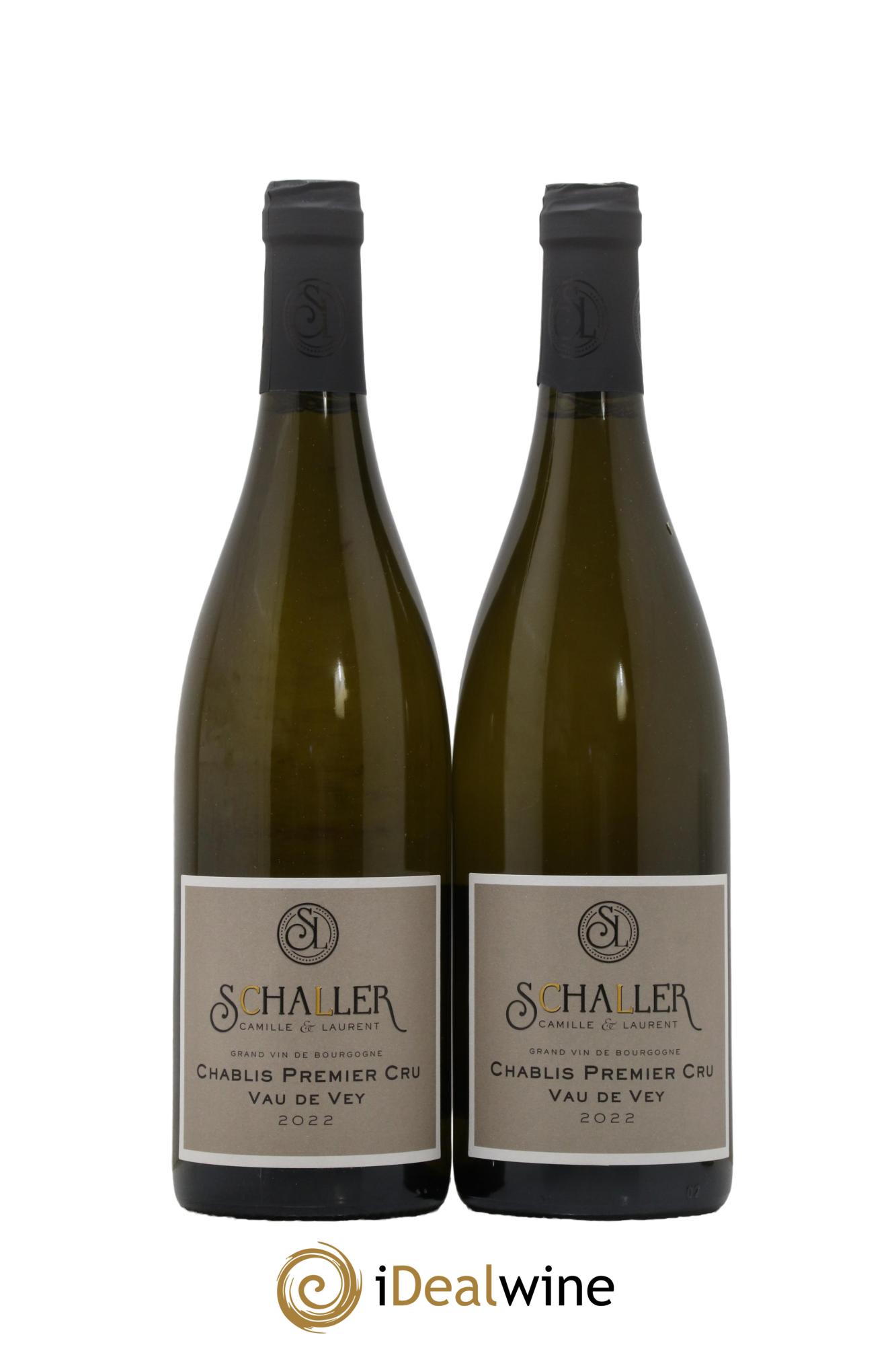 Chablis 1er Cru Vau De Vey Camille Et Laurent Schaller 2022 - Lot de 2 bouteilles - 0