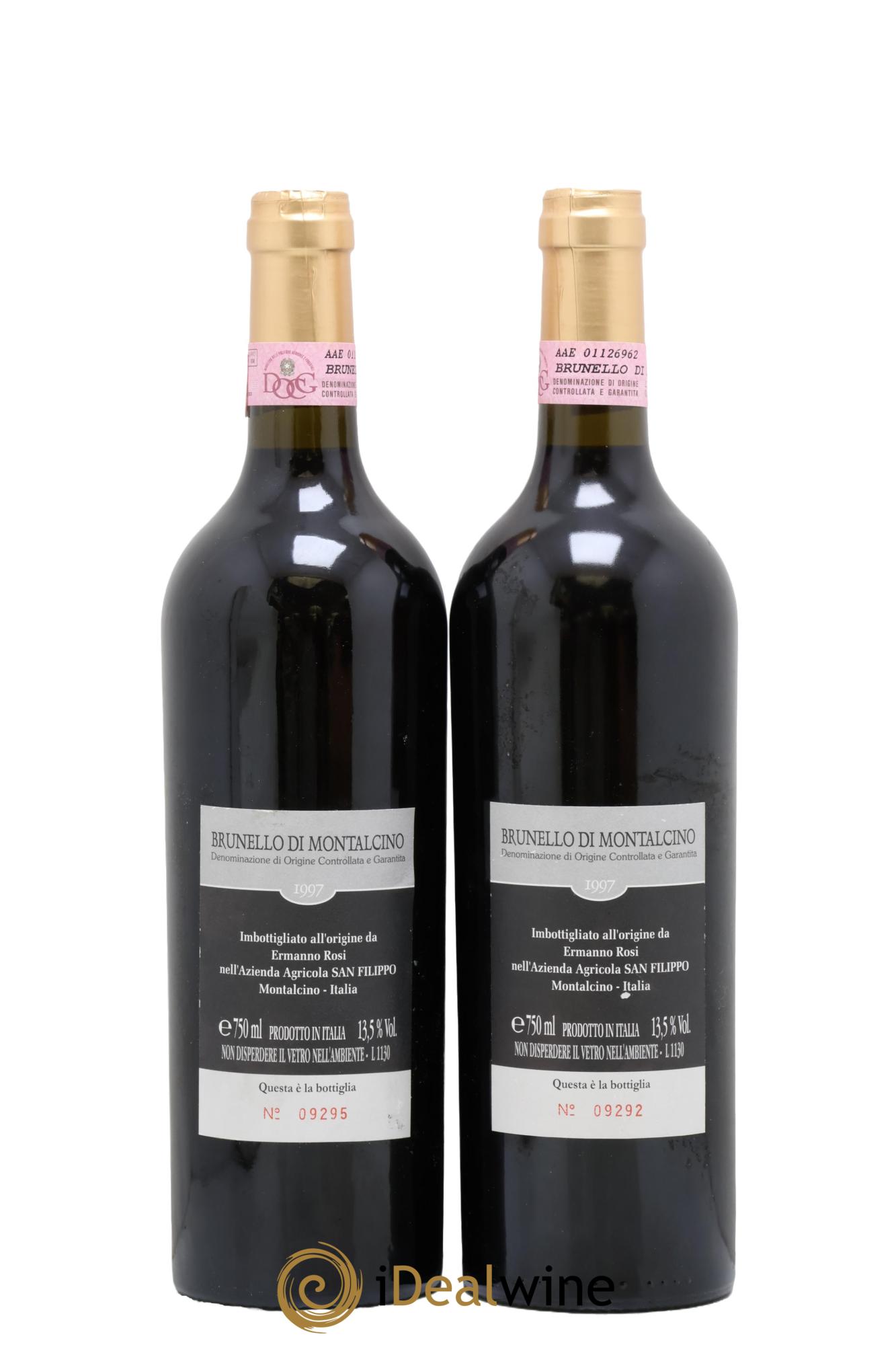 Brunello di Montalcino DOCG San Filippo 1997 - Lot of 2 bottles - 1