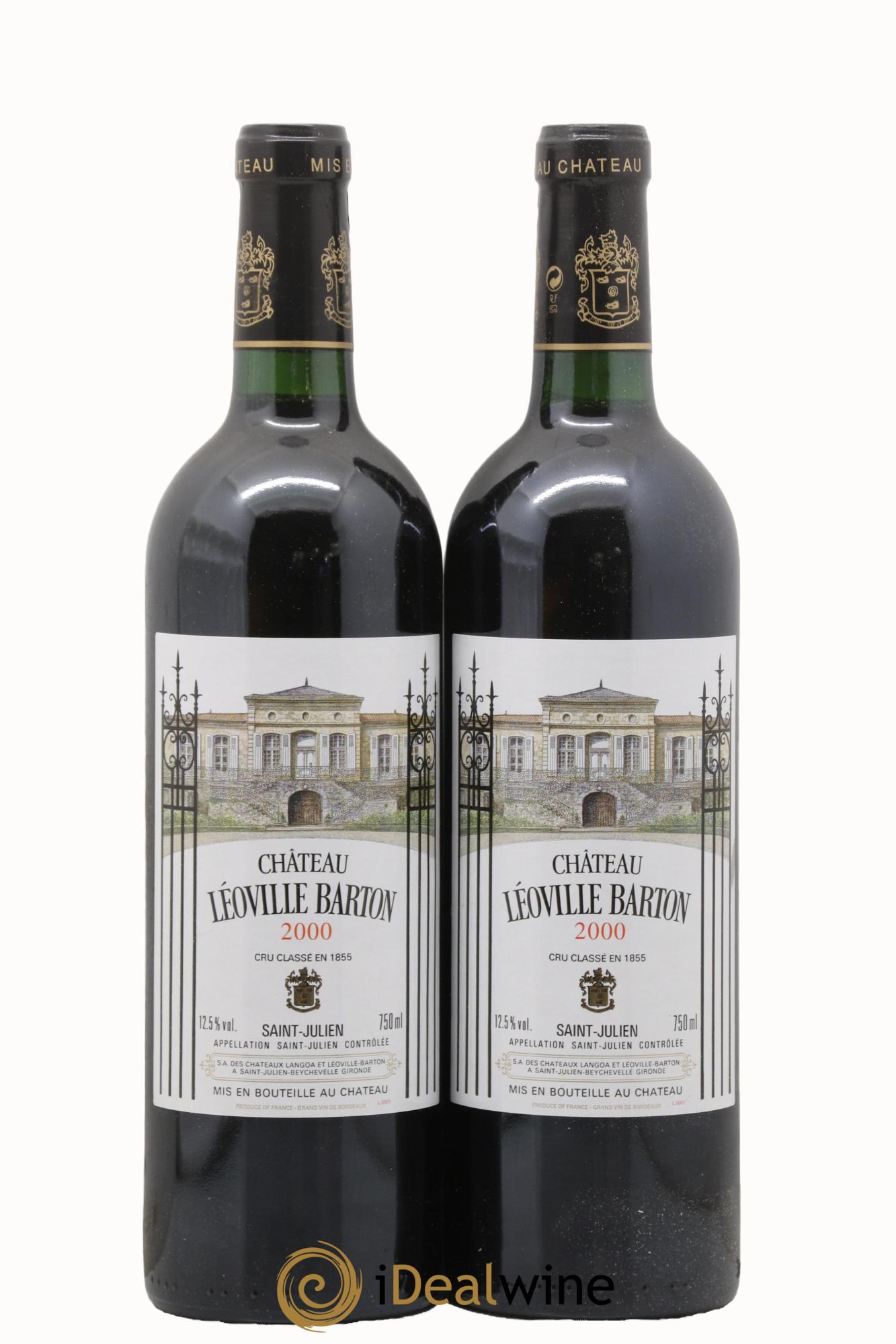 Château Léoville Barton 2ème Grand Cru Classé 2000 - Lot of 2 bottles - 0