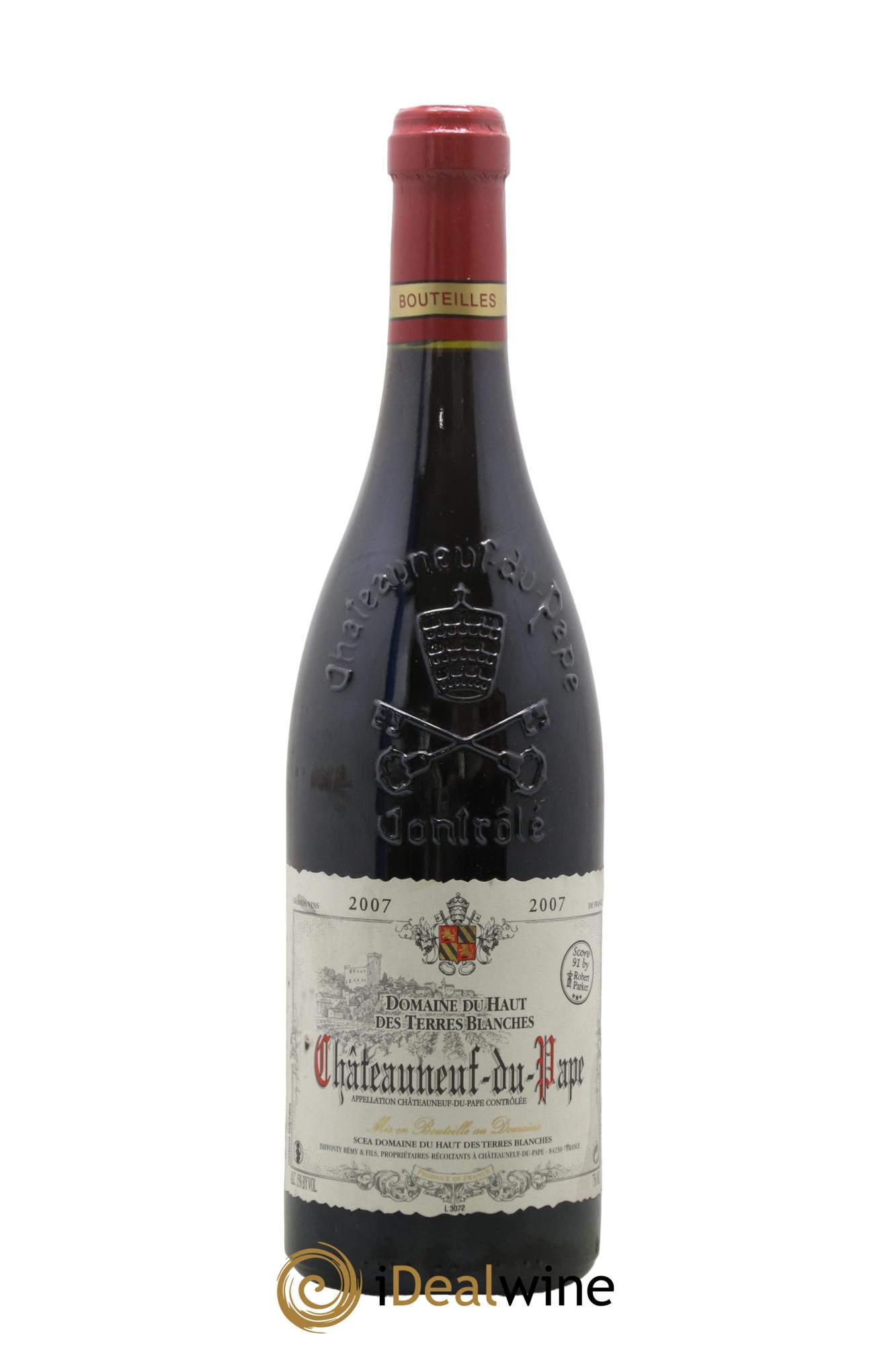 Châteauneuf-du-Pape Domaine du Haut Des Terres Blanches 2007 - Lot of 1 bottle - 0