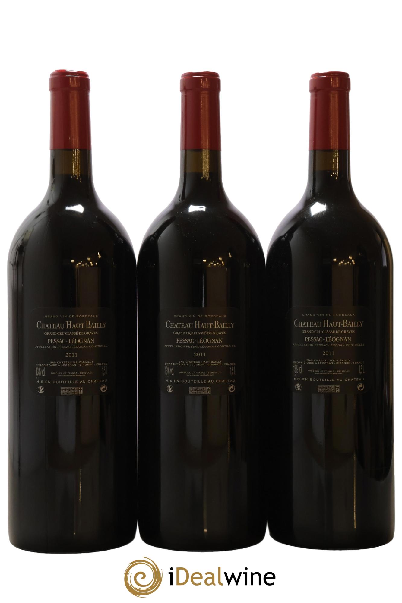 Château Haut-Bailly Cru Classé de Graves  2011 - Lot de 3 magnums - 2