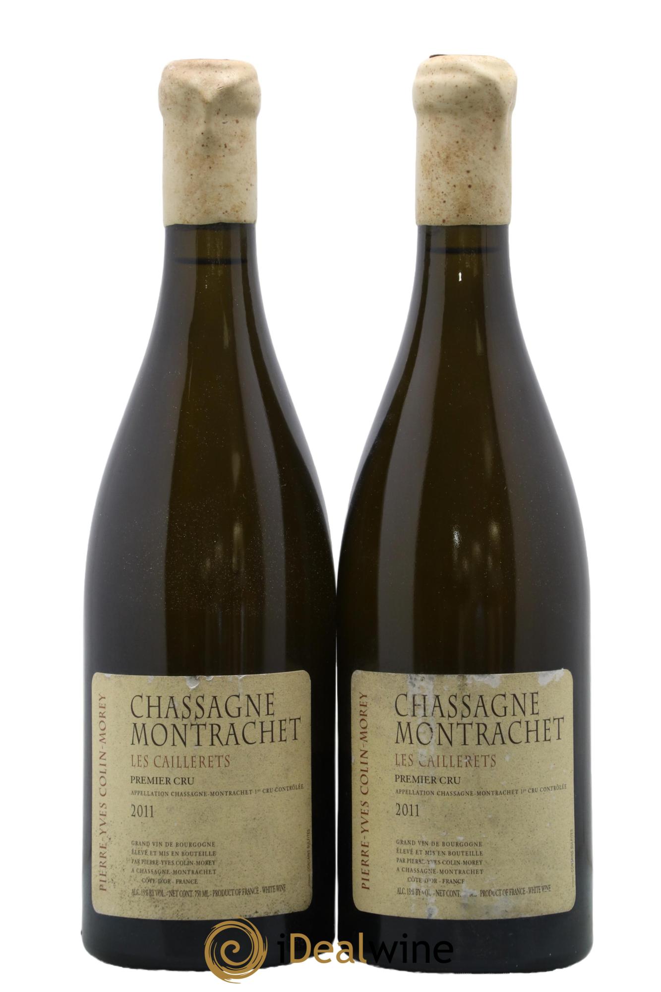 Chassagne-Montrachet 1er Cru Les Caillerets Pierre-Yves Colin Morey 2011 - Lot of 2 bottles - 0
