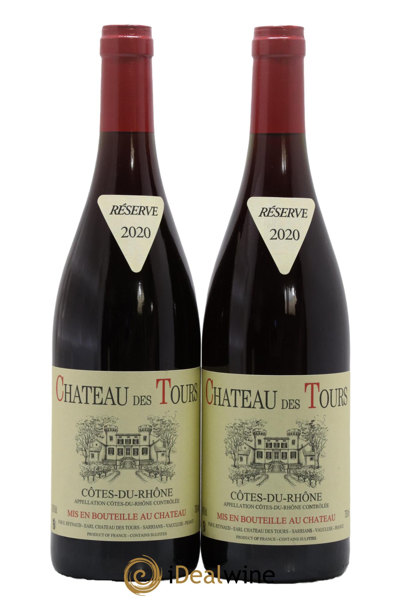 Côtes-du-Rhône Château des Tours Emmanuel Reynaud 2020 - Lot of 2 bottles - 0