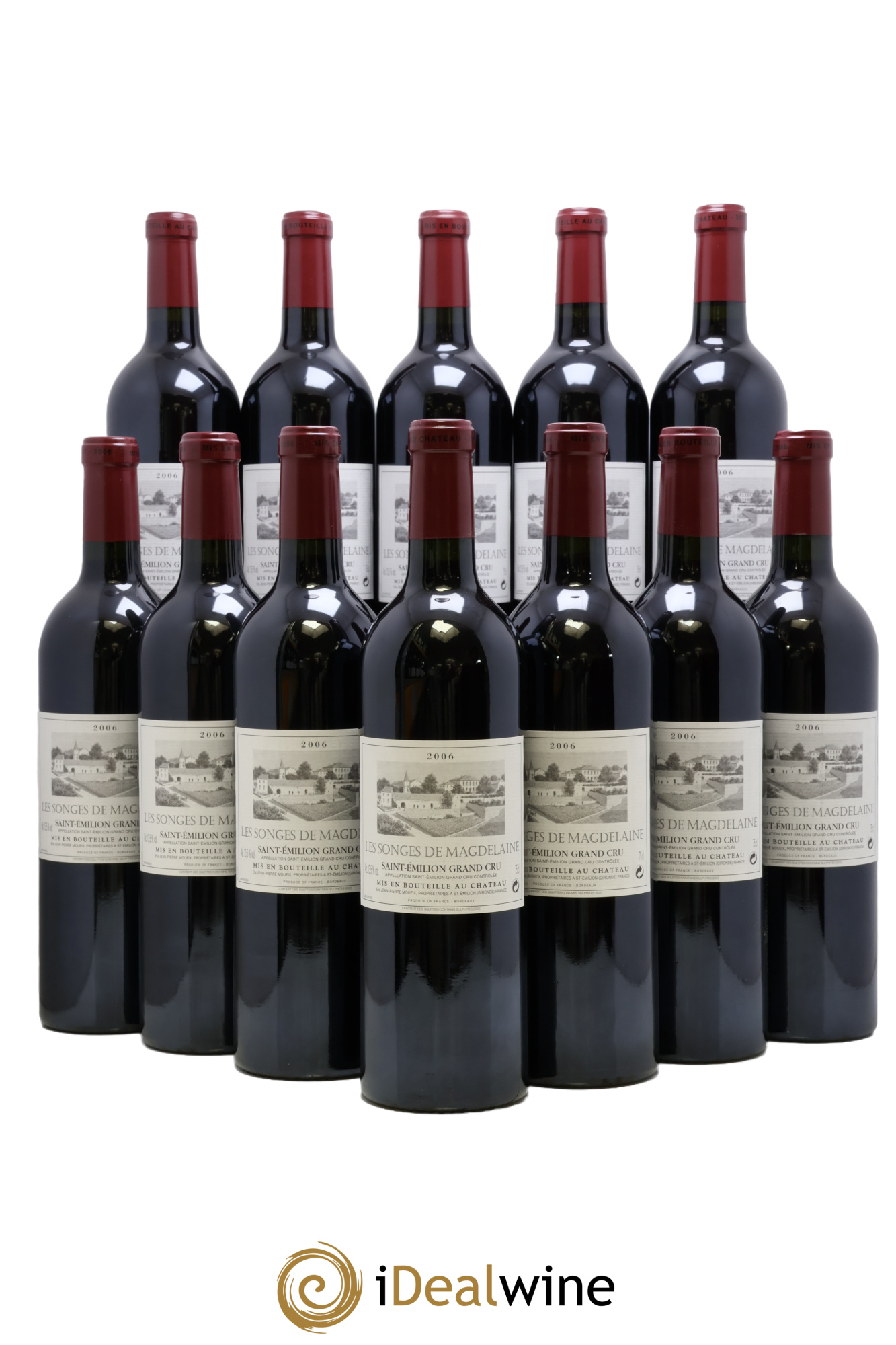 Les Songes de Magdelaine Second Vin 2006 - Lotto di 12 bottiglie - 0