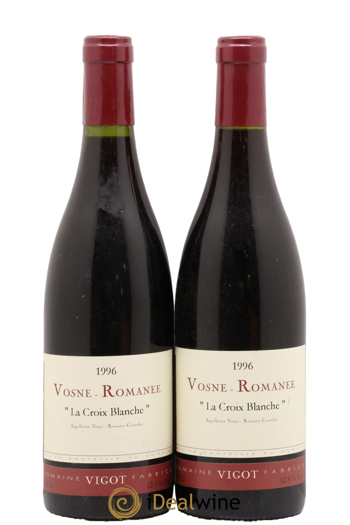 Vosne-Romanée La Croix Blanche Domaine Vigot 1996 - Lot of 2 bottles - 0