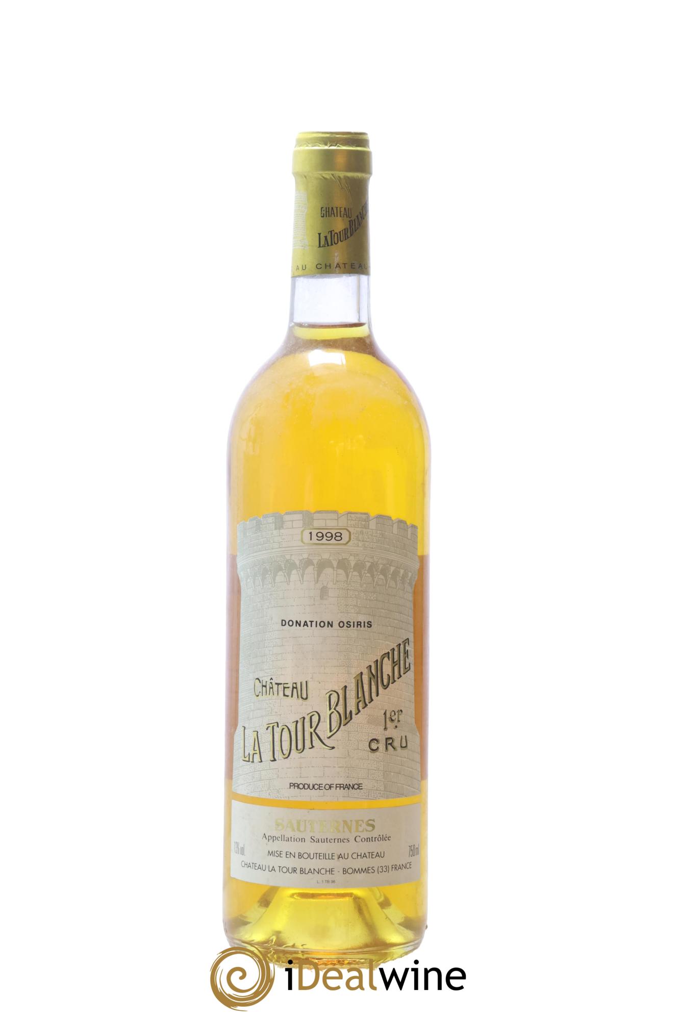 Château la Tour Blanche 1er Grand Cru Classé 1998 - Lotto di 1 bottiglia - 0