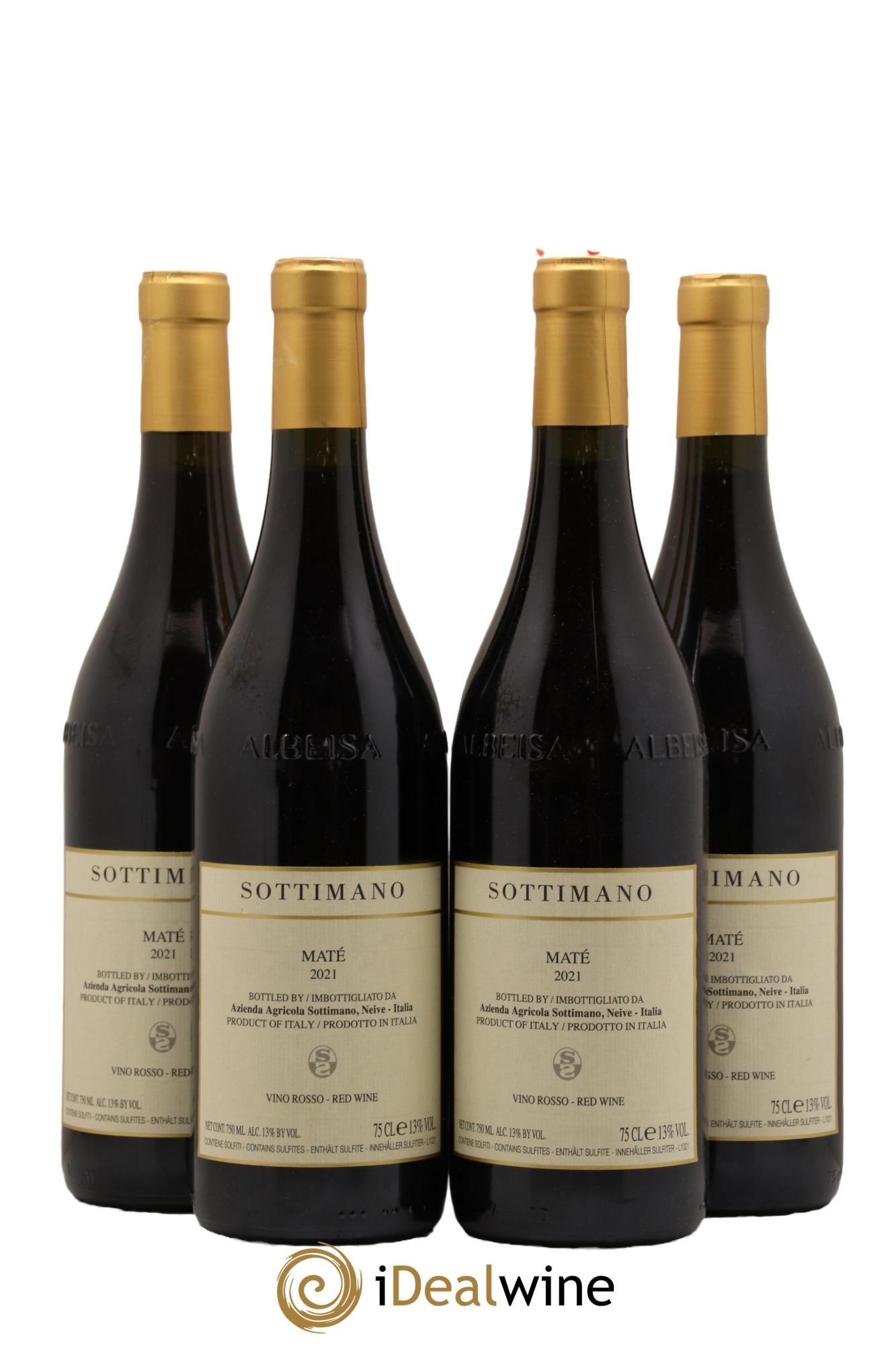 Piémont Maté Sottimano 2021 - Lot de 4 bouteilles - 0