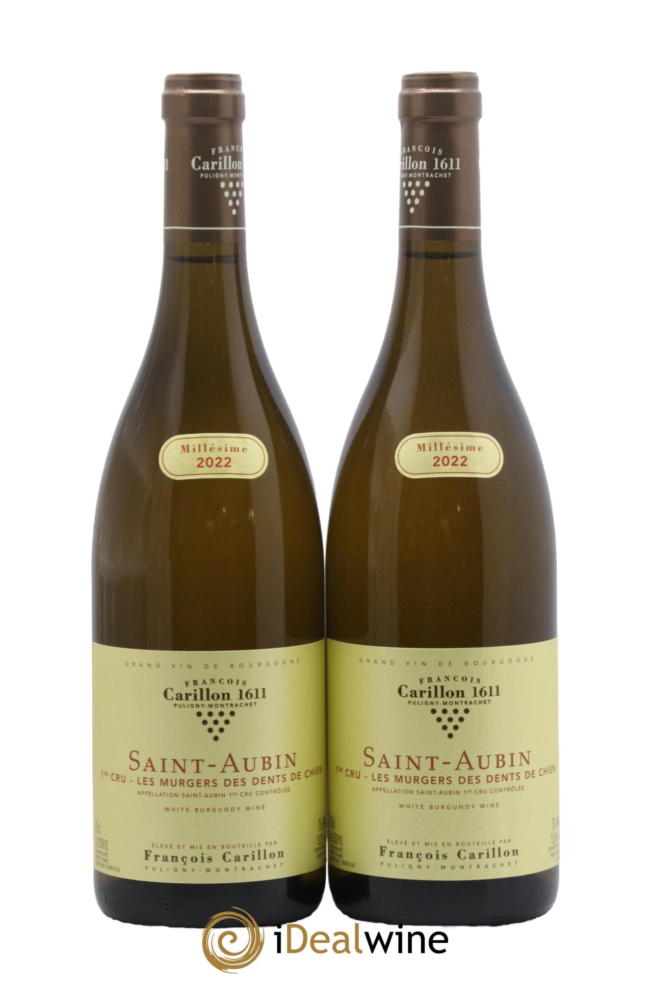 Saint-Aubin 1er Cru Les Murgers des dents de Chien François Carillon 2022 - Lot de 2 bouteilles - 0