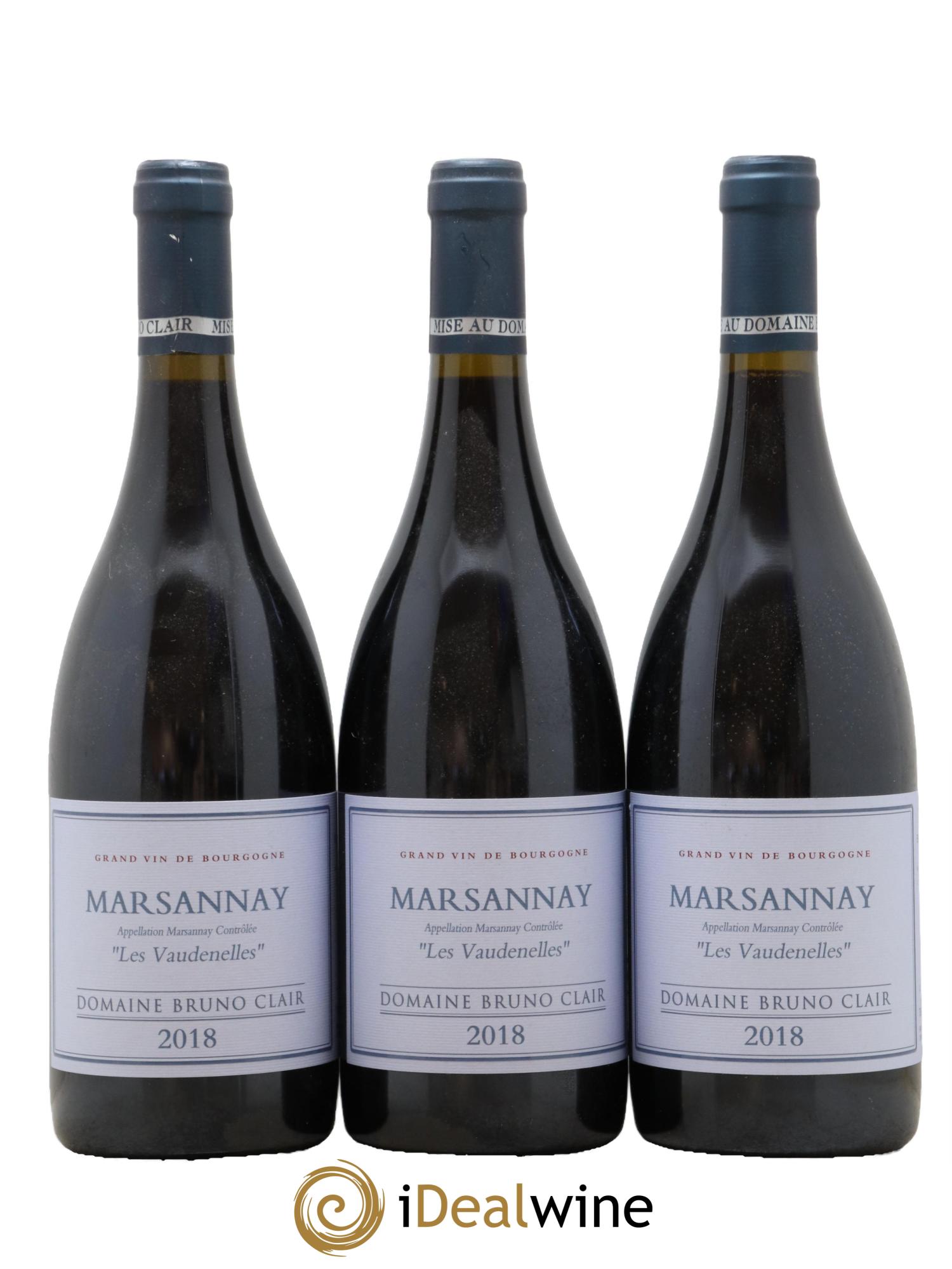 Marsannay Les Vaudenelles Bruno Clair (Domaine) 2018 - Lot de 3 bouteilles - 0