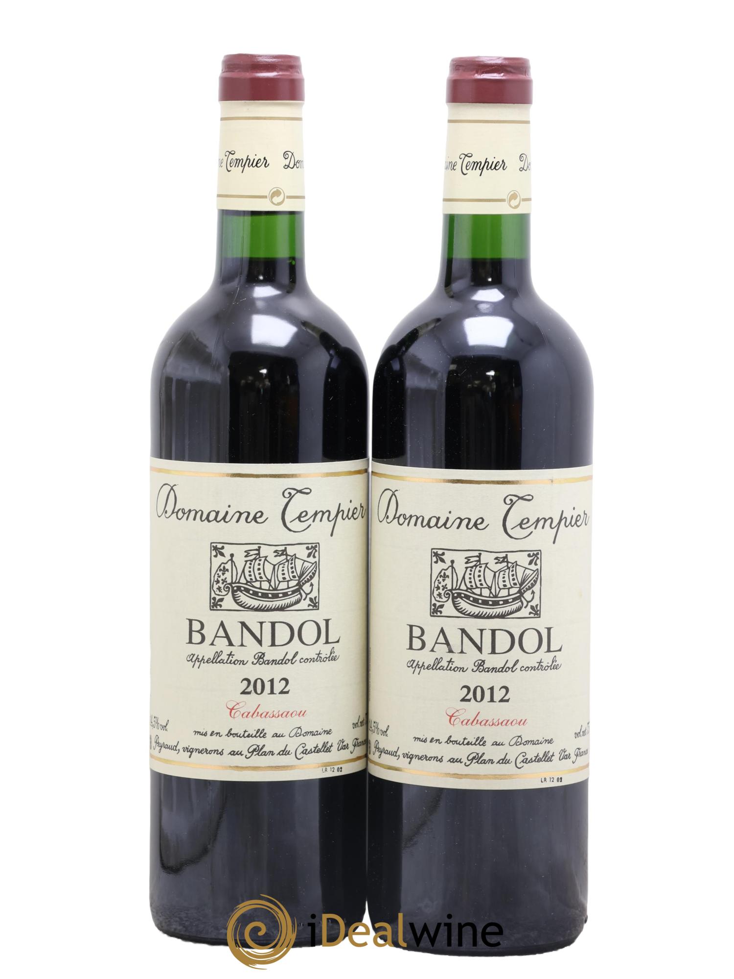 Bandol Domaine Tempier Cuvée Cabassaou Famille Peyraud 2012 - Lot de 2 bouteilles - 0