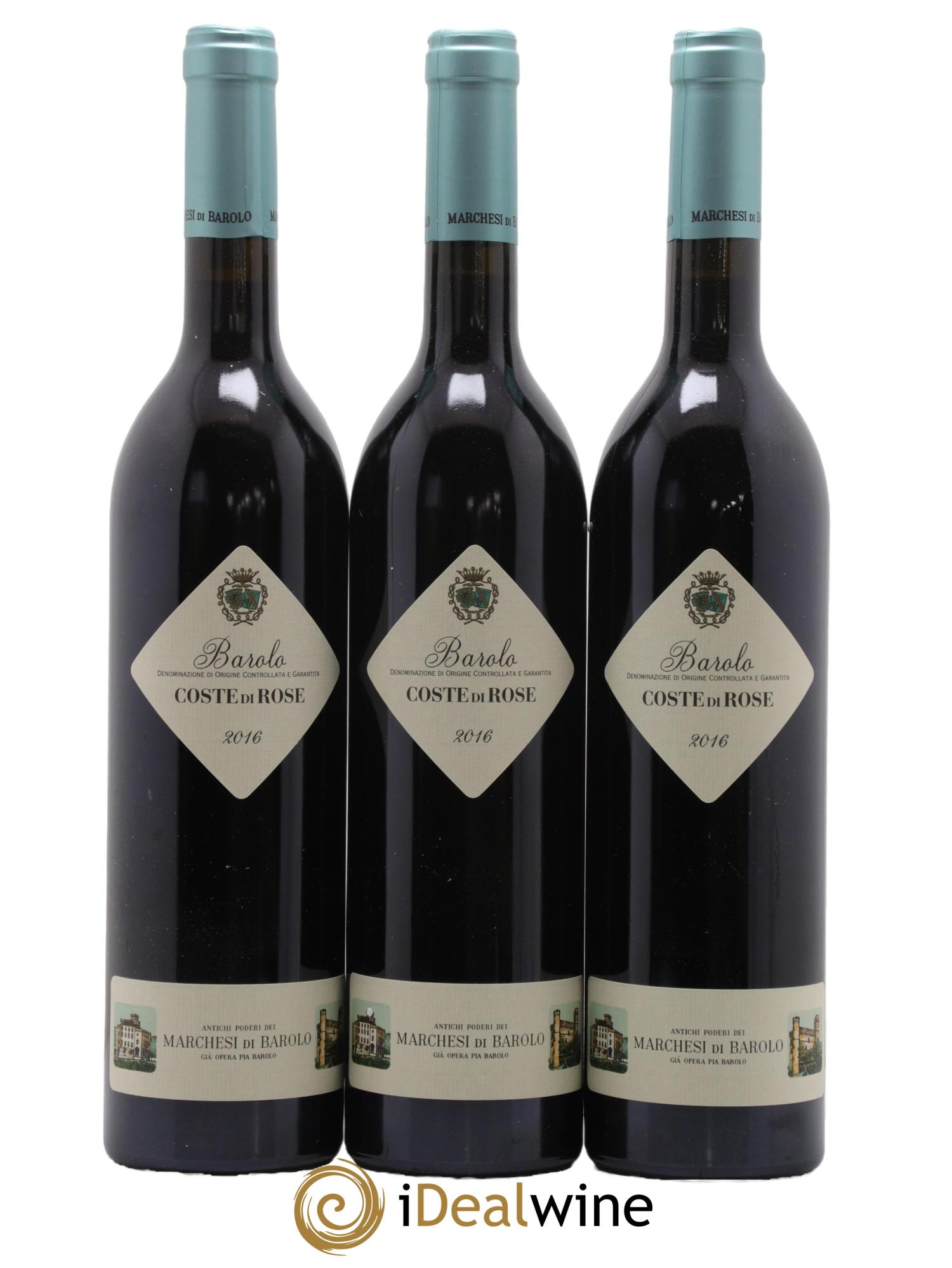 Barolo DOCG Coste di Rose Marchesi di Barolo 2016 - Lot of 6 bottles - 2