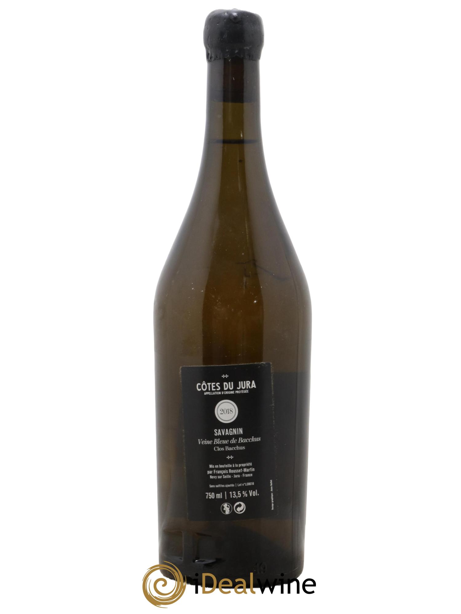 Côtes du Jura La Veine Bleue de Bacchus François Rousset Martin 2018 - Lot of 1 bottle - 1