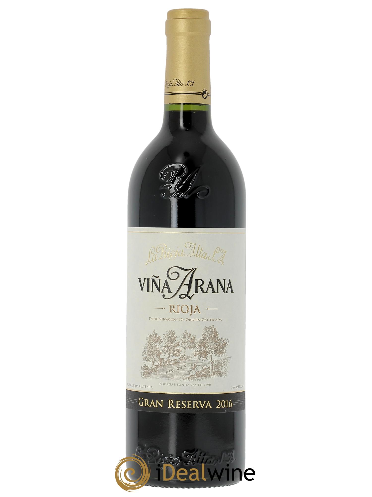 Rioja DOCa Vina Arana Gran Reserva La Rioja Alta  2016 - Posten von 1 Flasche - 0