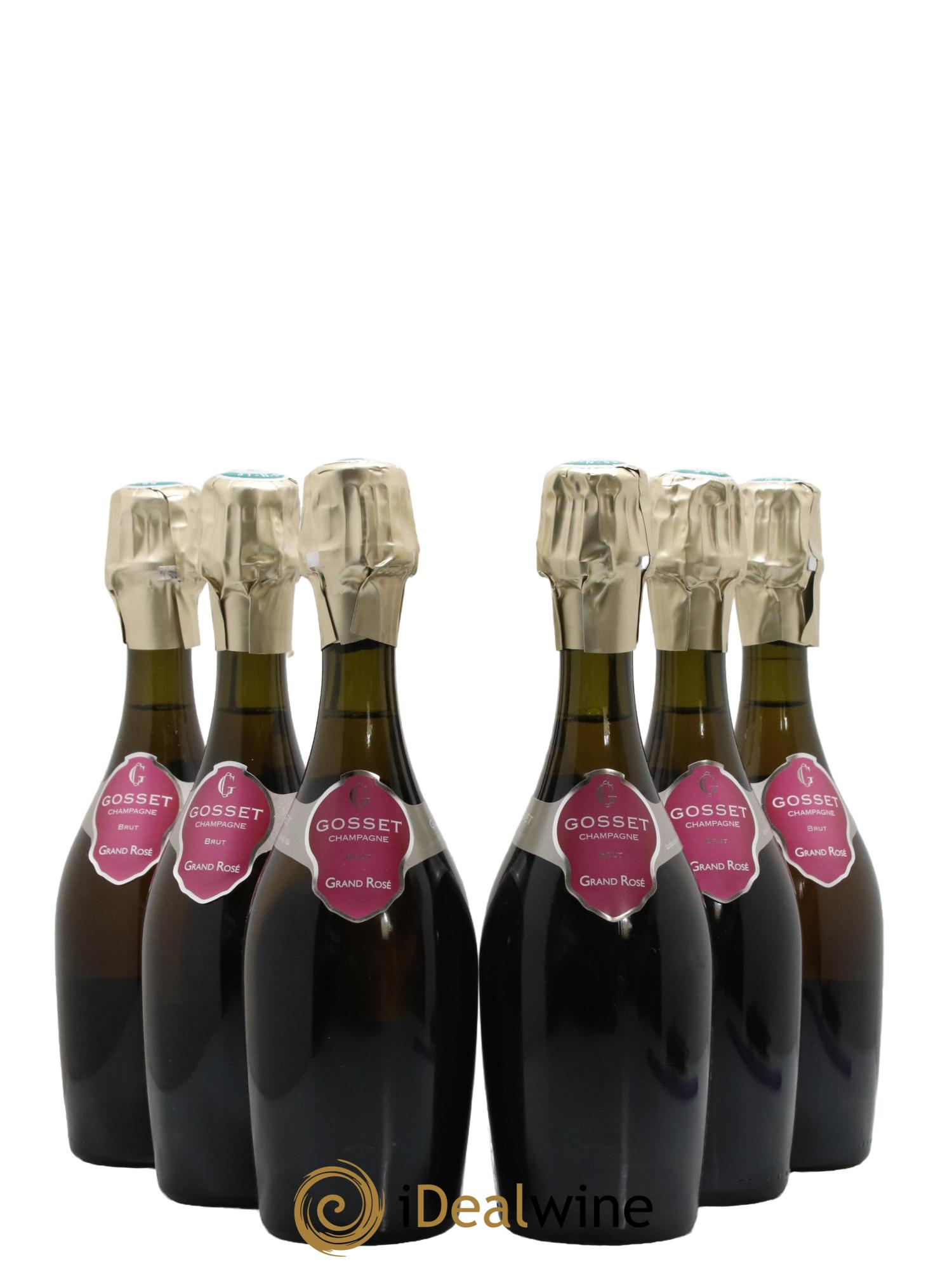 Grand Rosé Gosset - Lot de 6 demi bouteilles - 0