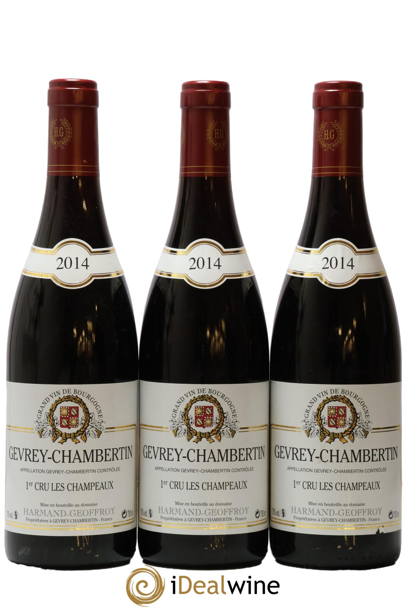 Gevrey-Chambertin 1er Cru Les Champeaux Harmand-Geoffroy (Domaine) 2014 - Lot of 3 bottles - 0