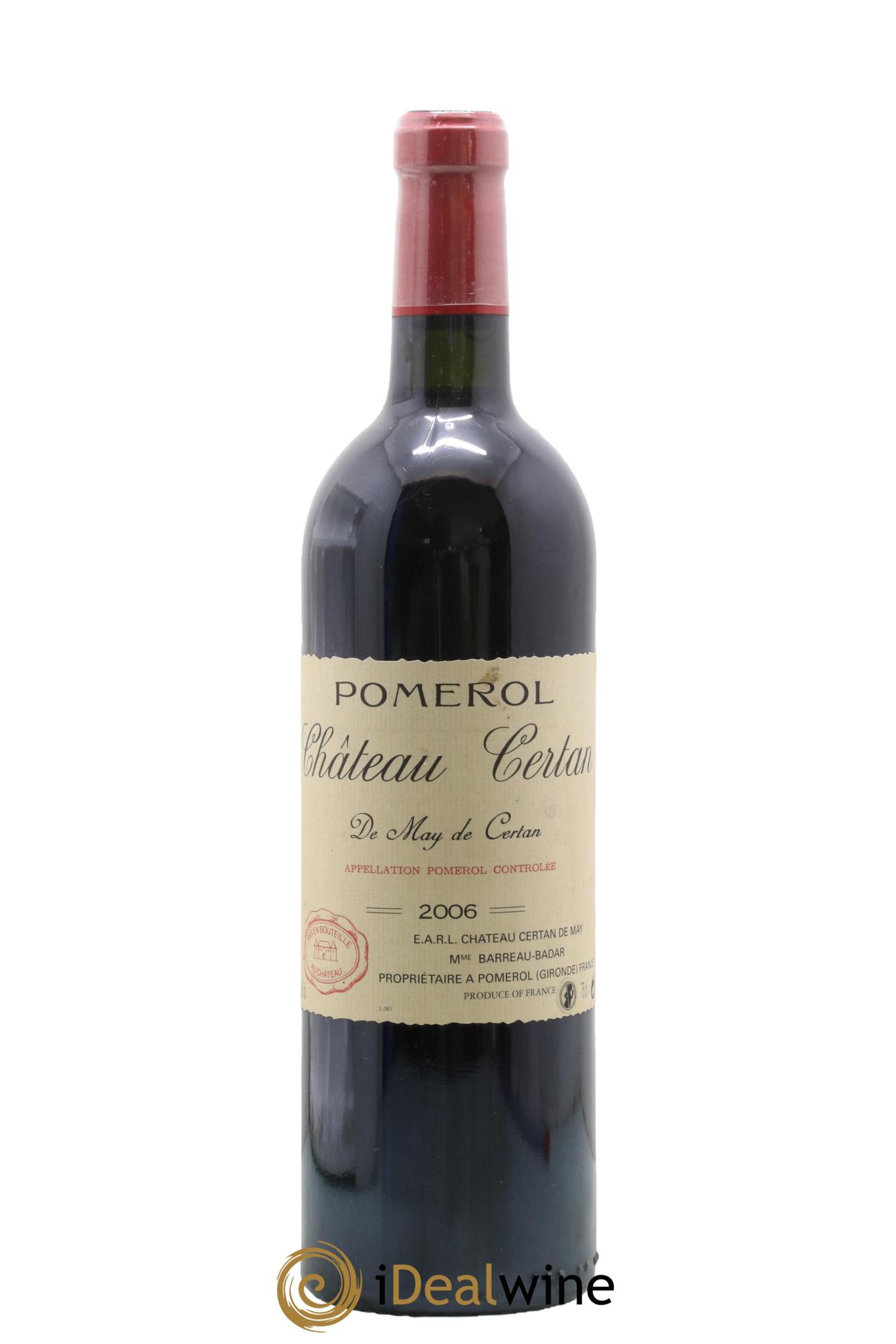 Château Certan de May 2006 - Lot de 1 bouteille - 0