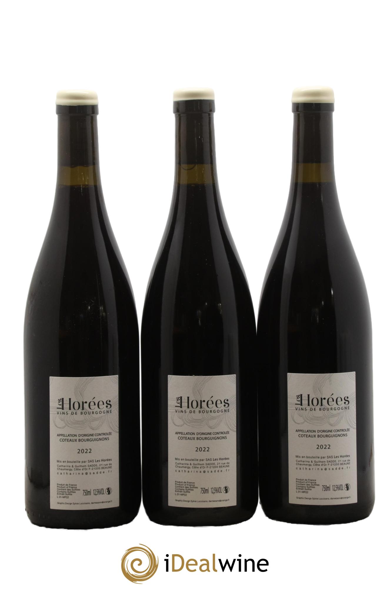 Côteaux Bourguignons Mon Poulain Les Horées 2022 - Lot de 3 bouteilles - 1
