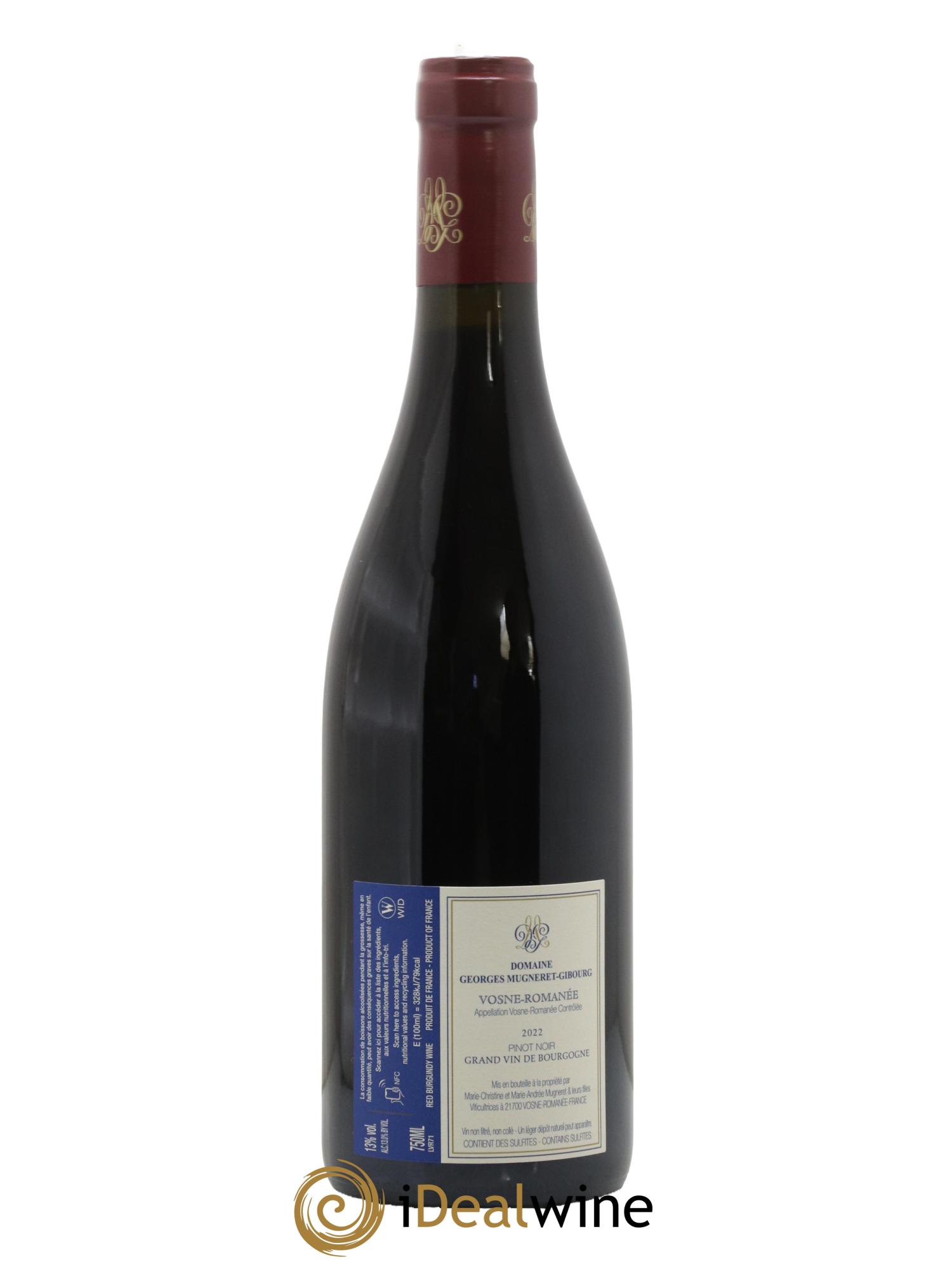 Vosne-Romanée Mugneret-Gibourg (Domaine) 2022 - Lot de 1 bouteille - 1