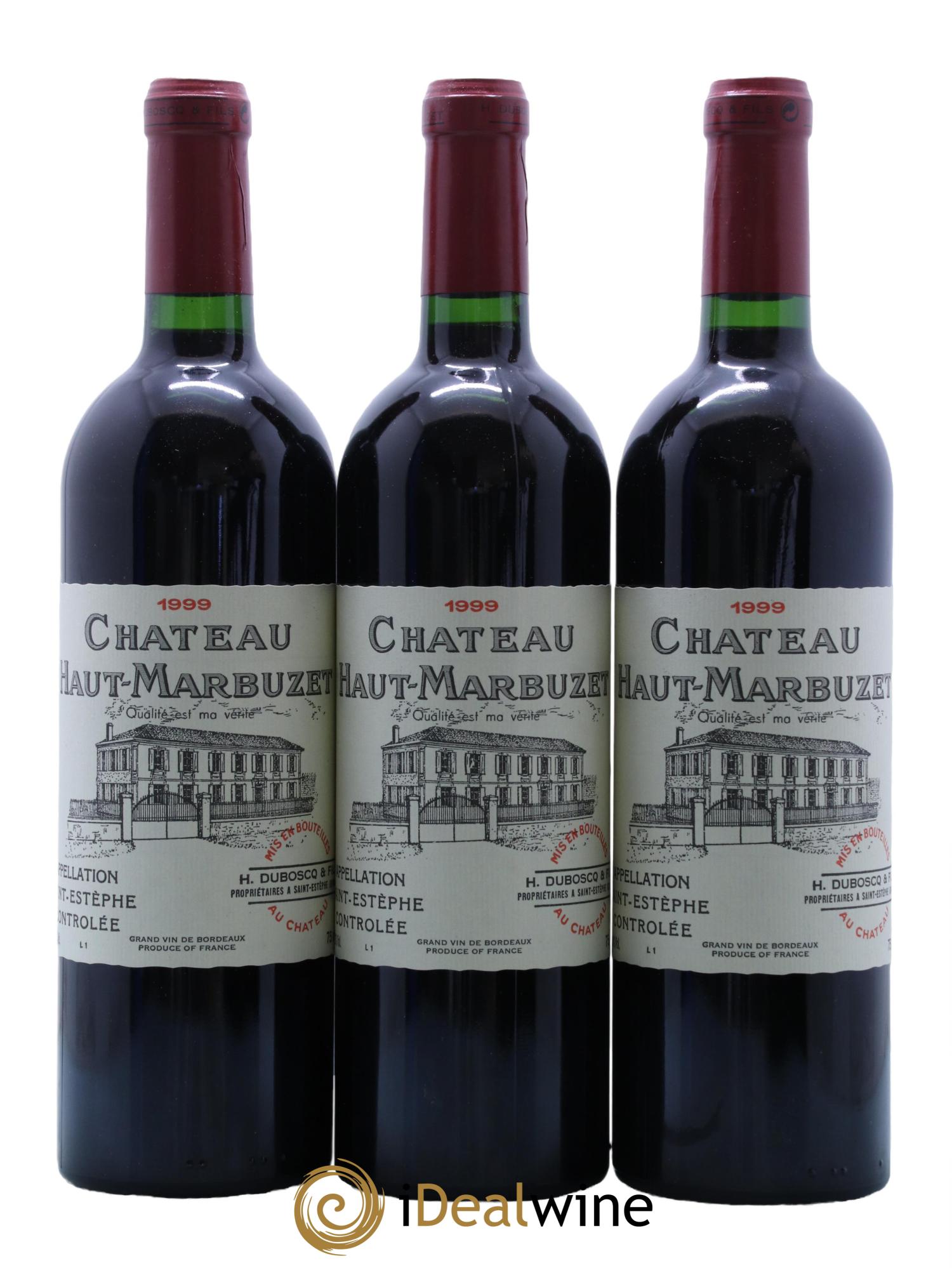 Château Haut Marbuzet 1999 - Lot de 12 bouteilles - 4