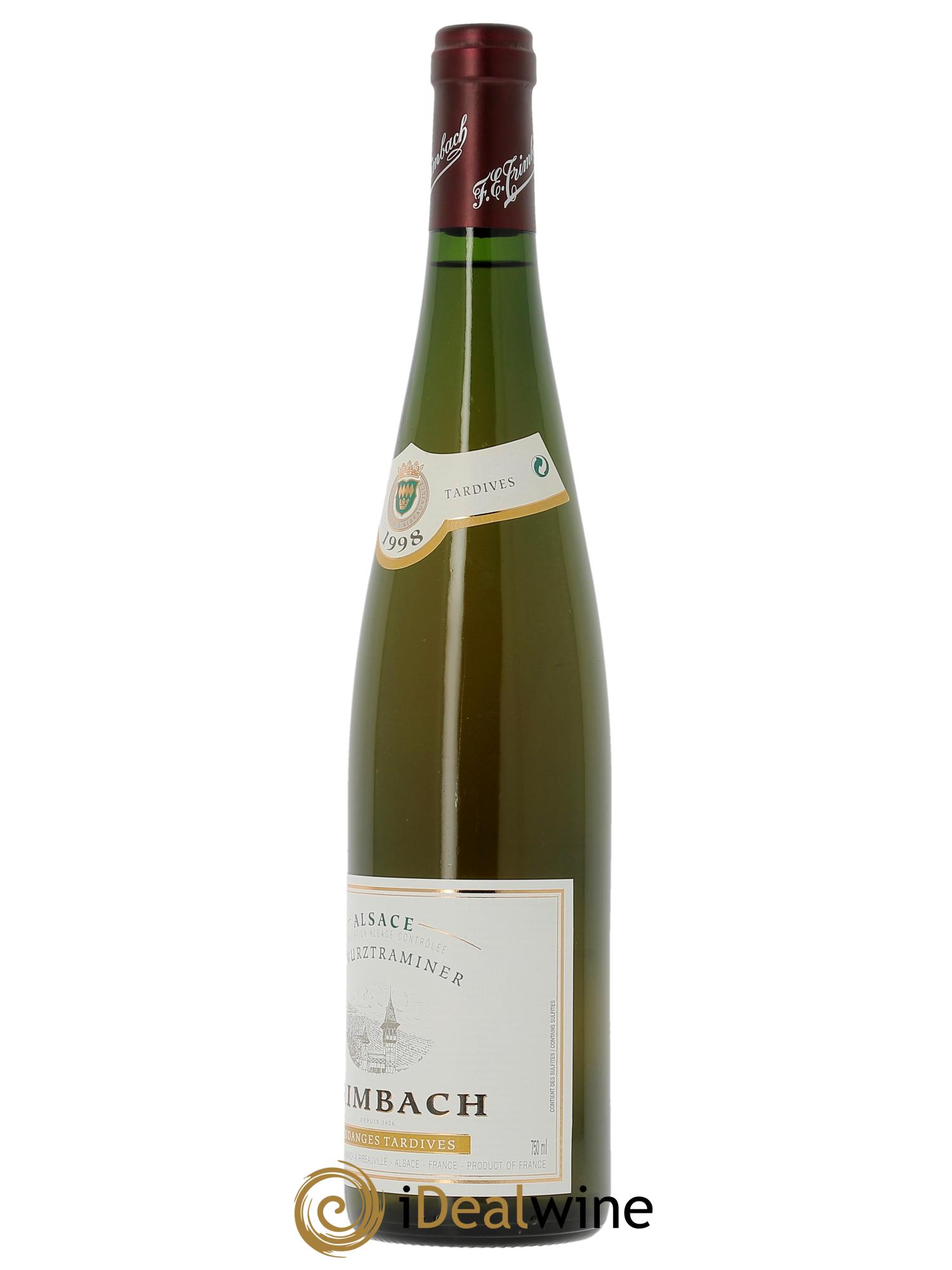 Alsace Gewurztraminer Vendanges Tardives Trimbach (Domaine)  1998 - Lotto di 1 bottiglia - 2