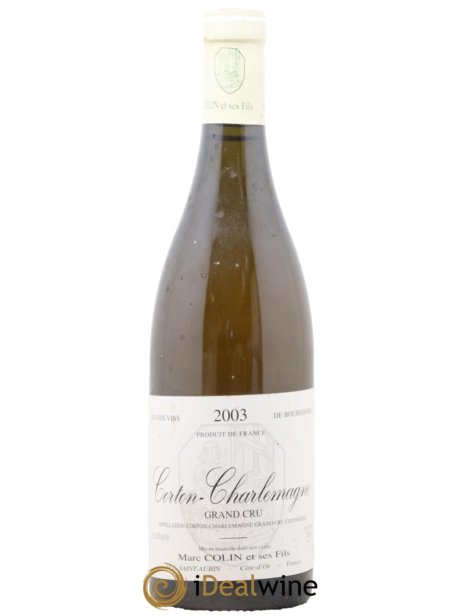 Corton-Charlemagne Grand Cru Marc Colin 2003 - Lot de 1 bouteille - 0