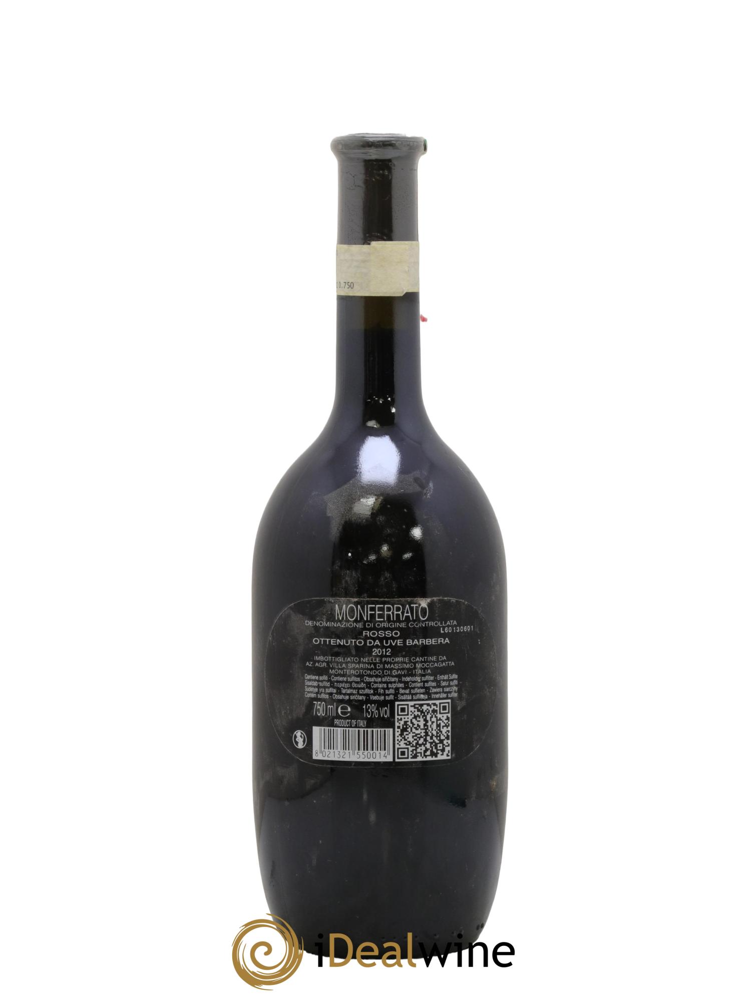 Monferrato DOC Montej Massimo Moccagatta 2012 - Posten von 1 Flasche - 1