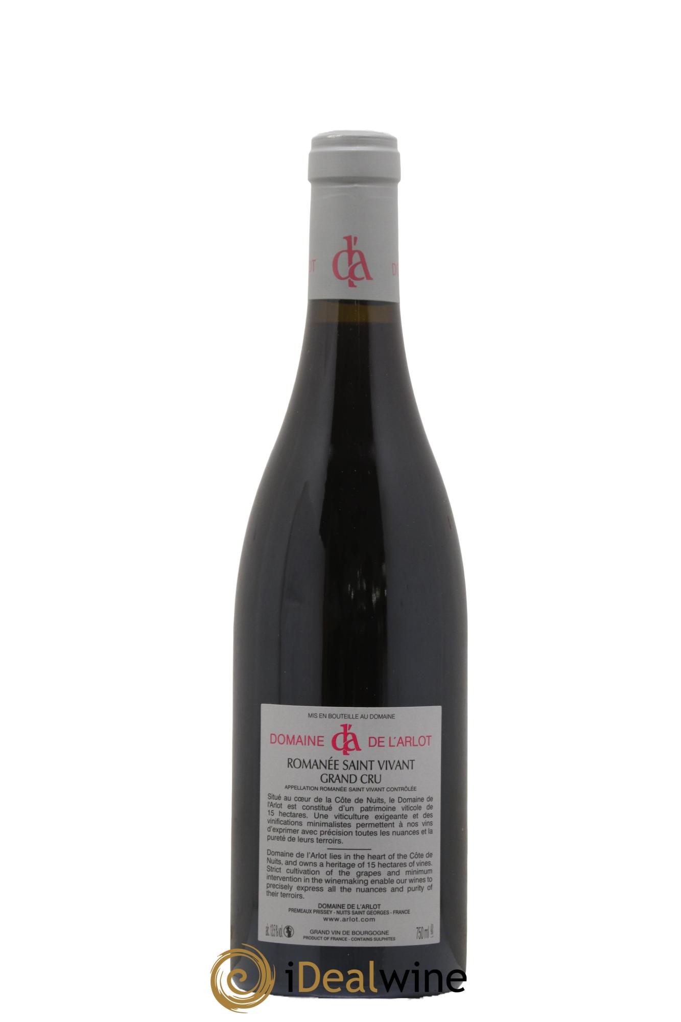 Romanée-Saint-Vivant Grand Cru Domaine de l'Arlot 2018 - Lot of 1 bottle - 1