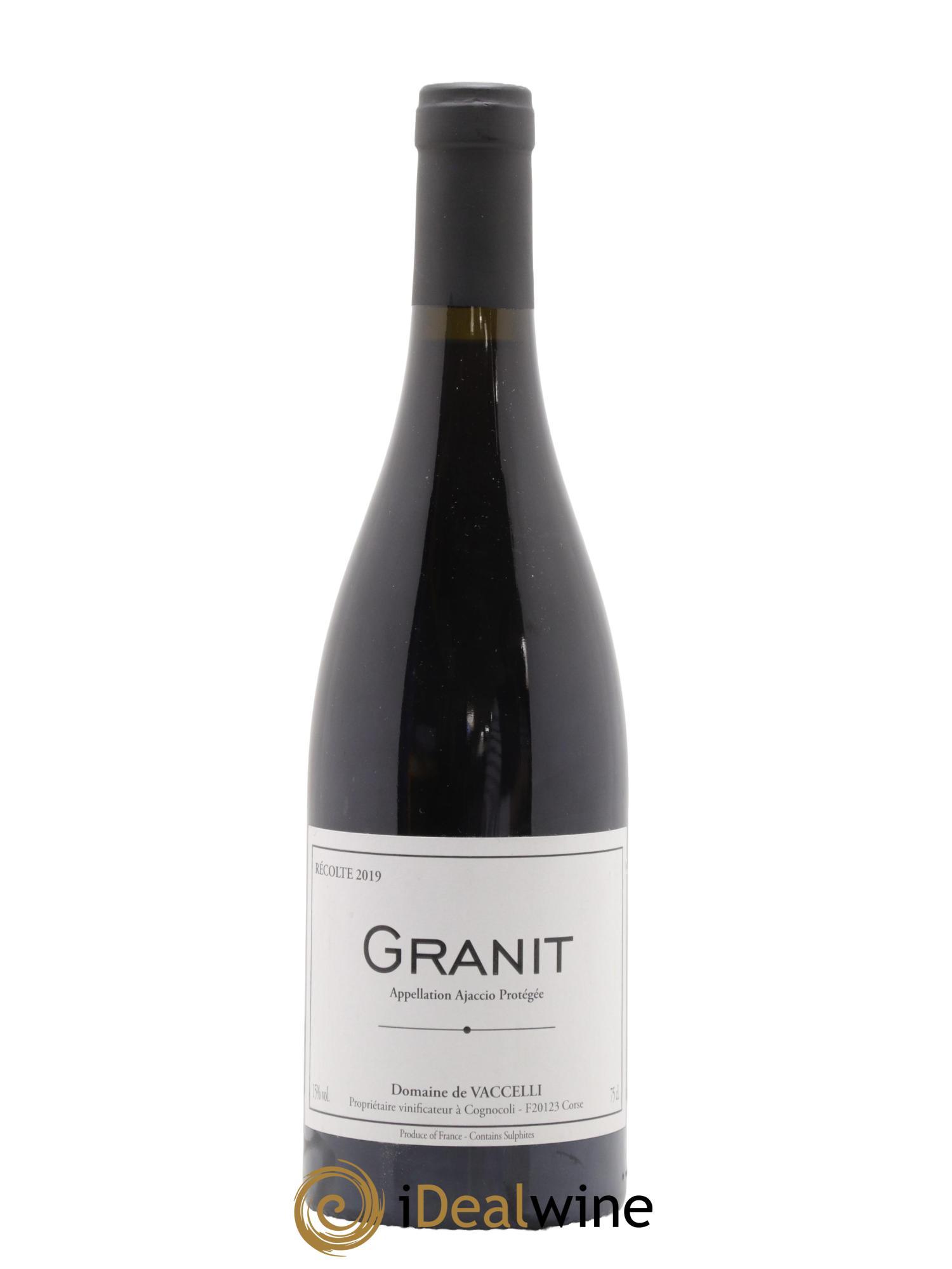 Ajaccio Granit Vaccelli 2019 - Lot de 1 bouteille - 0