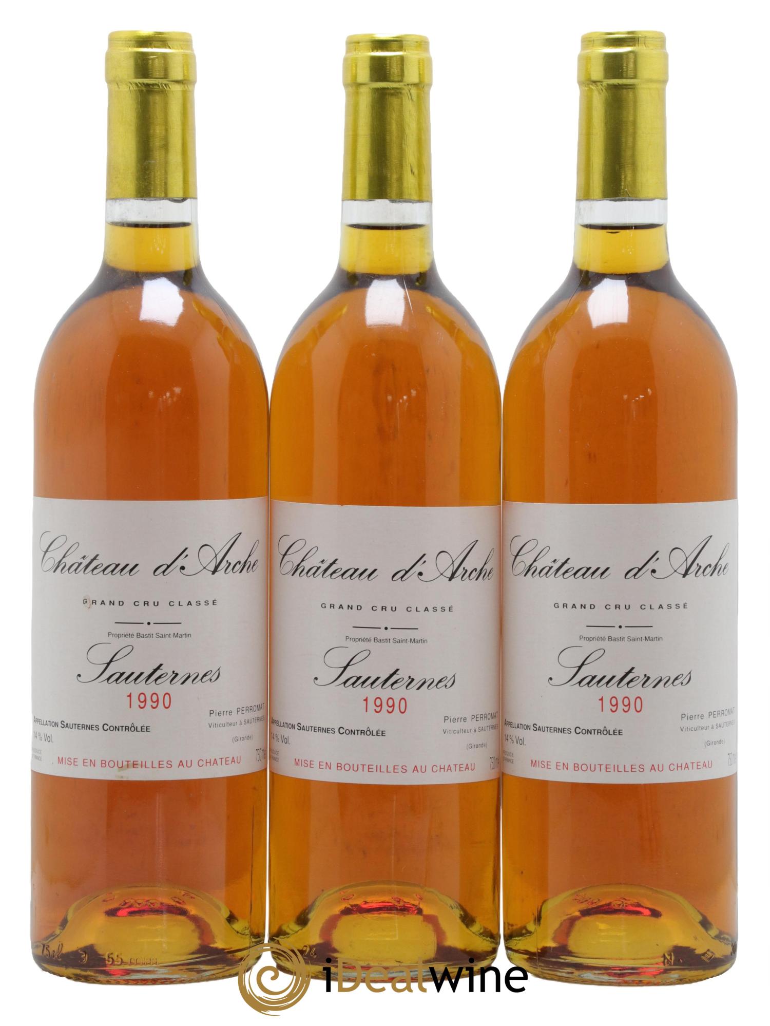 Château d' Arche 2ème Grand Cru Classé 1990 - Lotto di 3 bottiglie - 0