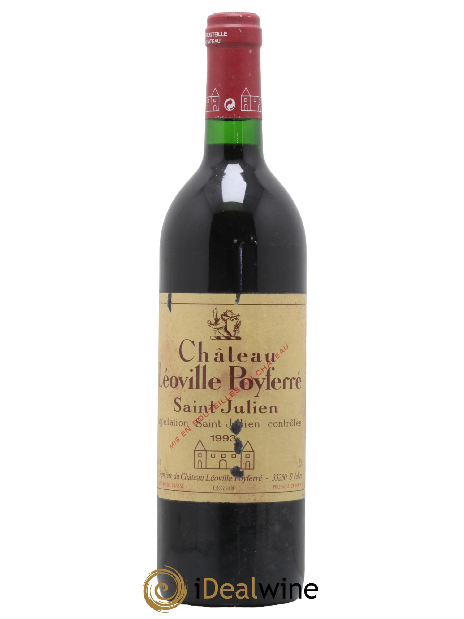 Château Léoville Poyferré 2ème Grand Cru Classé 1993 - Lot de 1 bouteille - 0