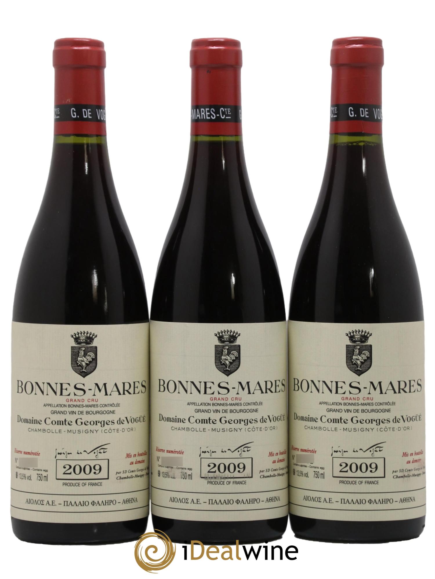 Bonnes-Mares Grand Cru Comte Georges de Vogüé 2009 - Lot of 6 bottles - 2