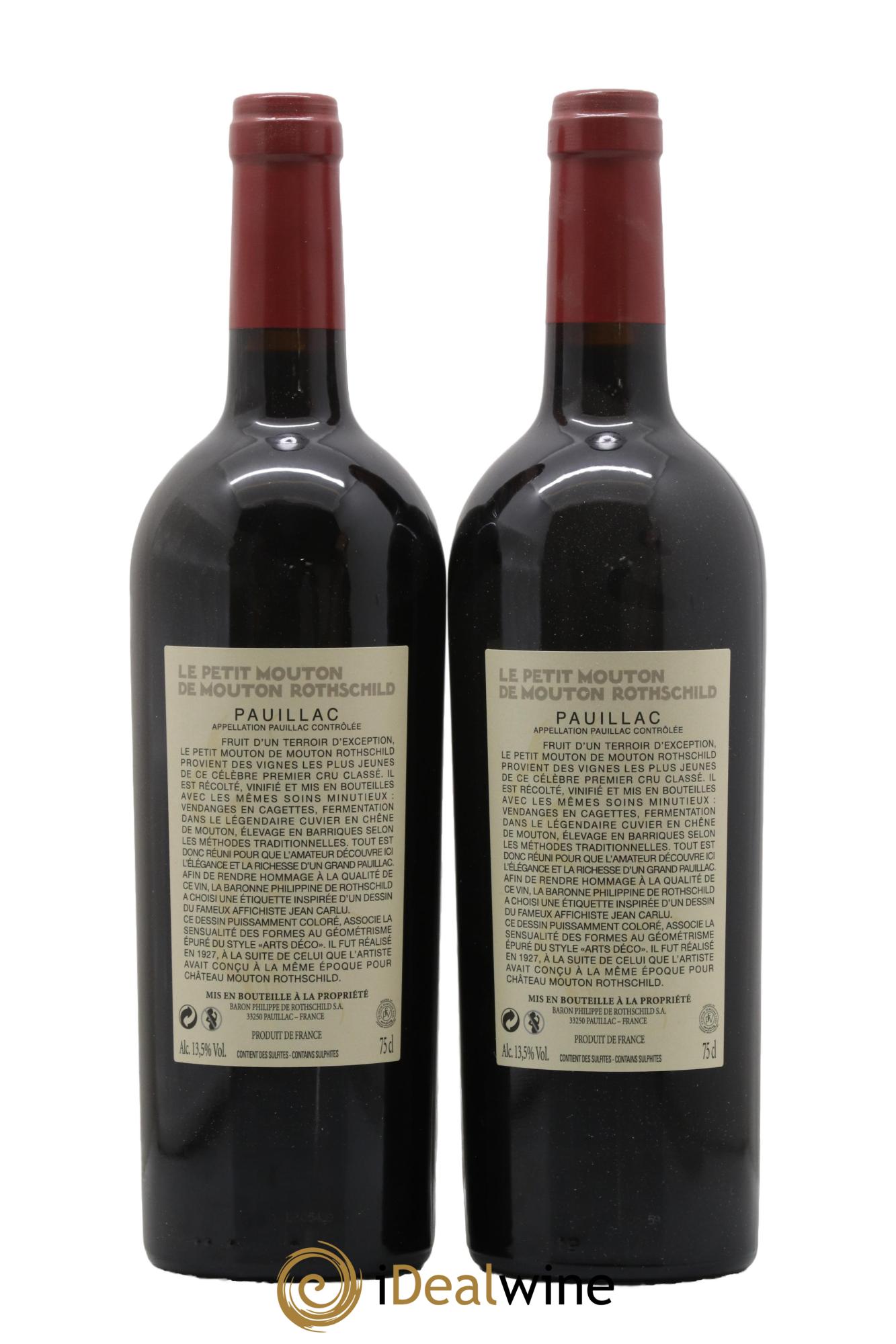 Petit Mouton Second Vin 2016 - Lotto di 2 bottiglie - 1