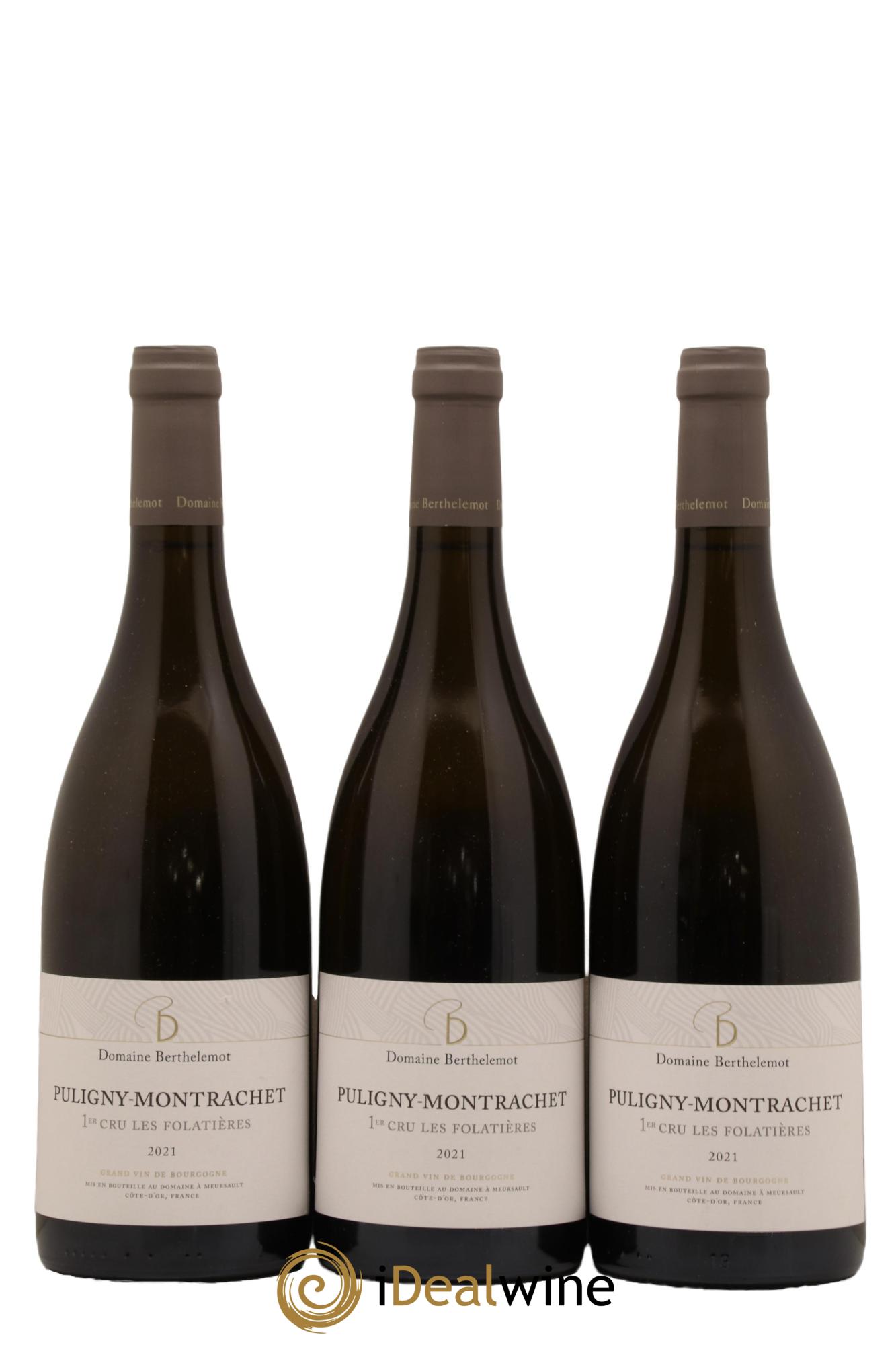 Puligny-Montrachet 1er Cru Les Folatieres Domaine Berthelemot 2021 - Lot de 3 bouteilles - 0