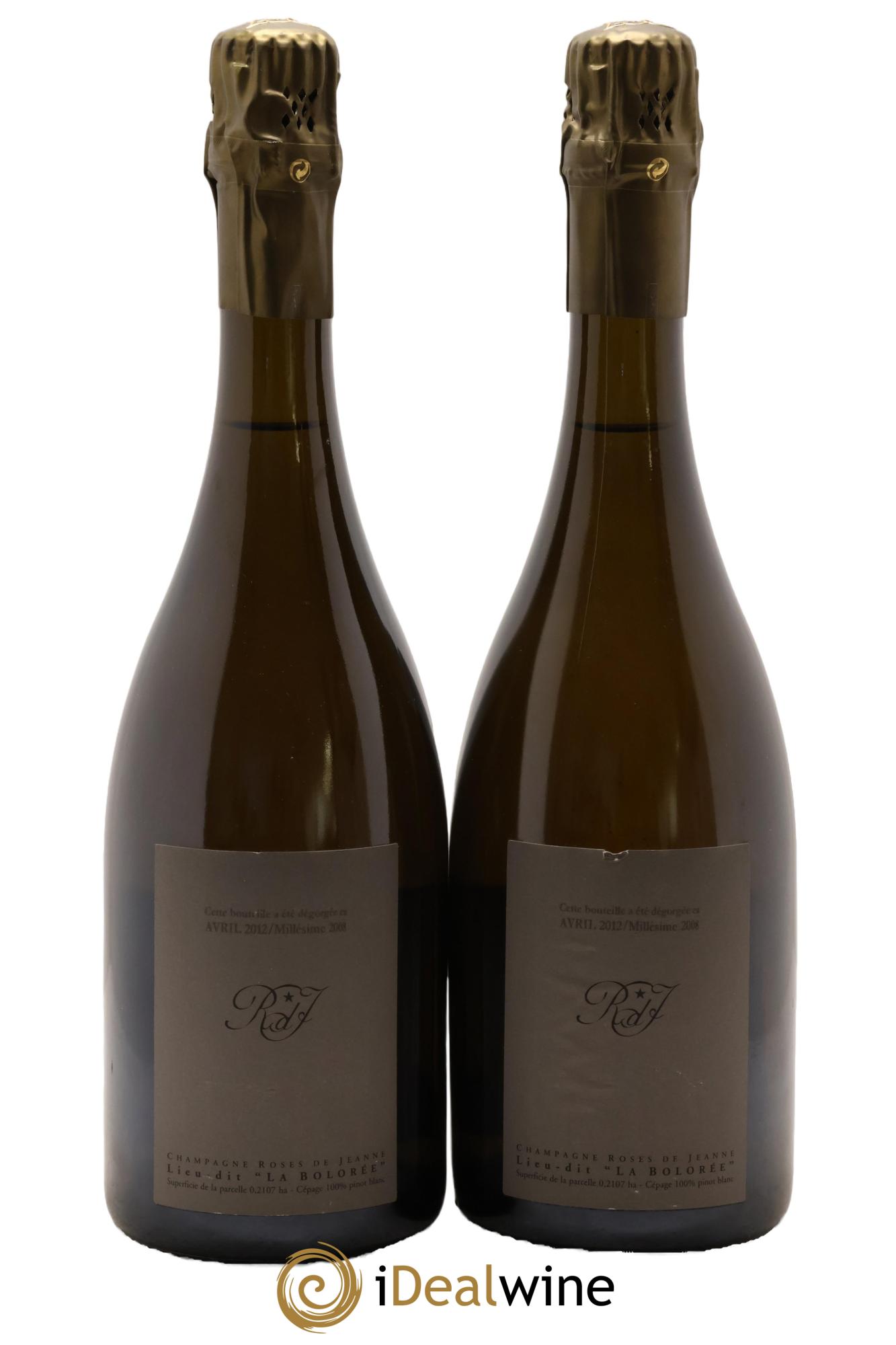 Roses de Jeanne La Bolorée Cédric Bouchard 2008 - Lot de 2 bouteilles - 1