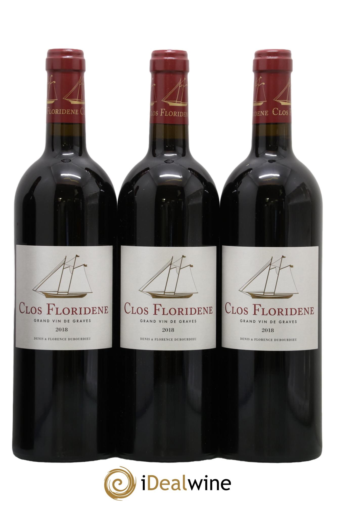 Clos Floridène 2018 - Lot of 3 bottles - 0