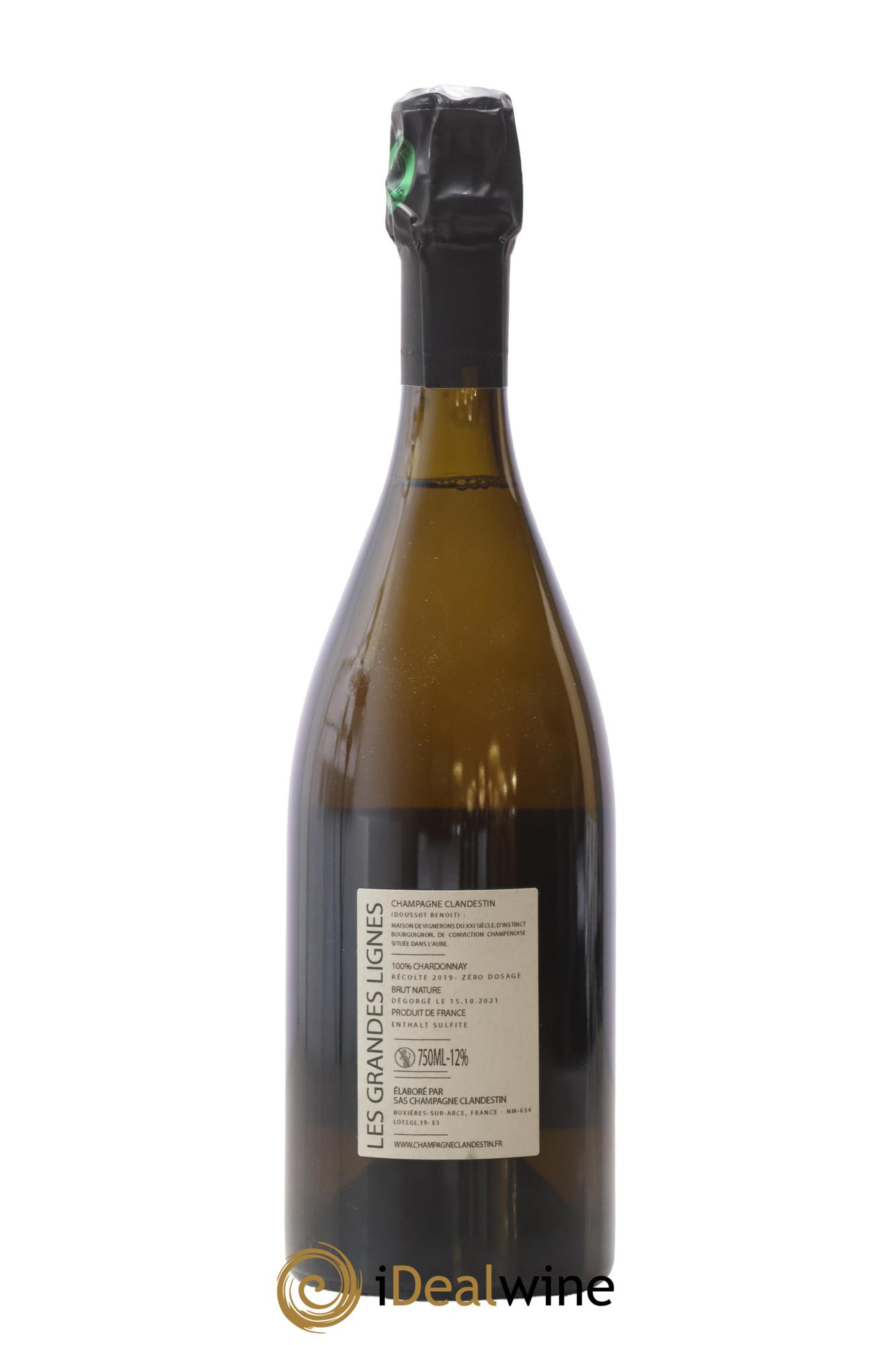 Les Grandes Lignes Clandestin 2019 - Lot de 1 bouteille - 1