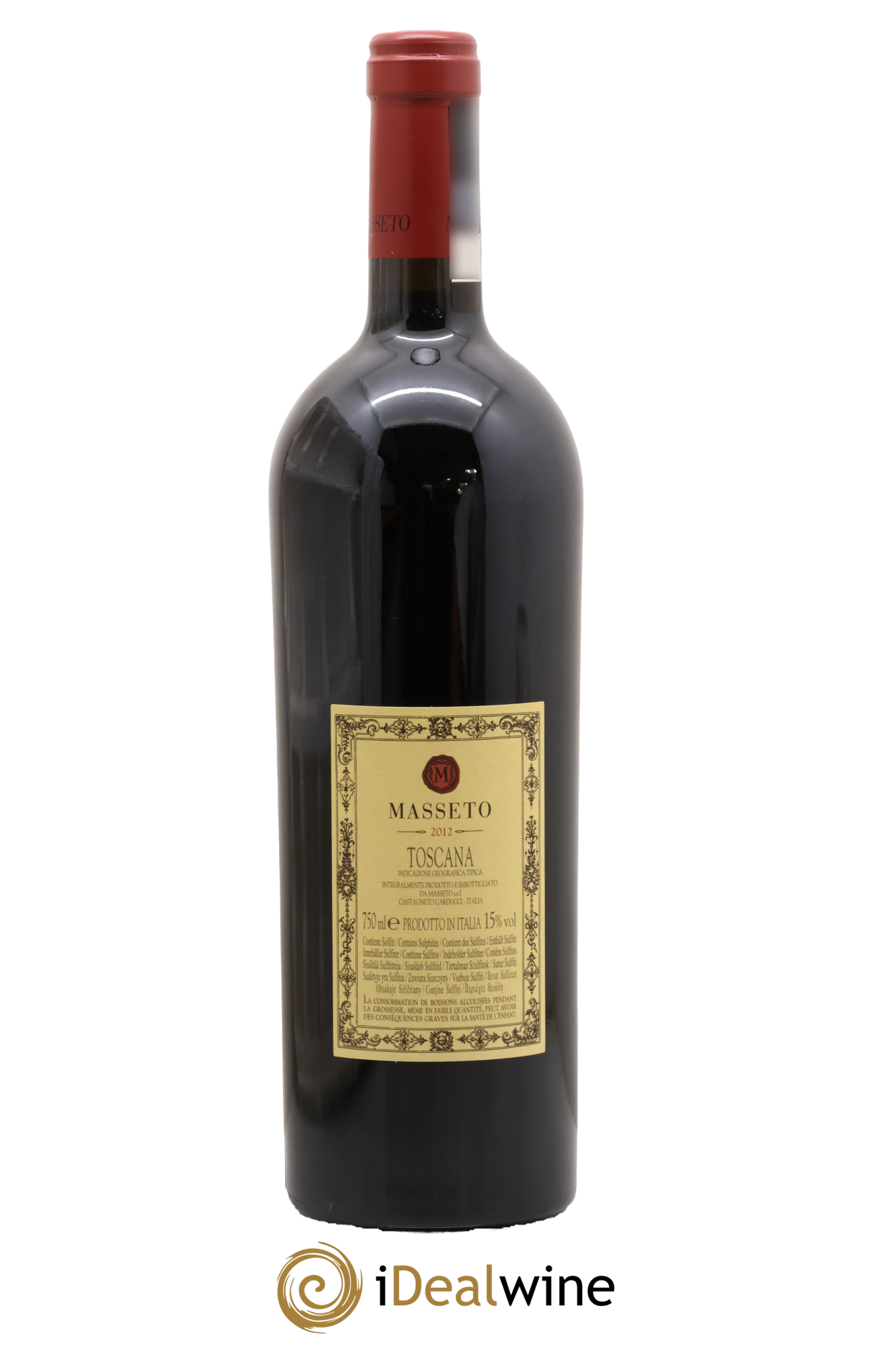 Toscana IGT Tenuta Dell'Ornellaia Masseto Frescobaldi 2012 - Lot de 1 bouteille - 1