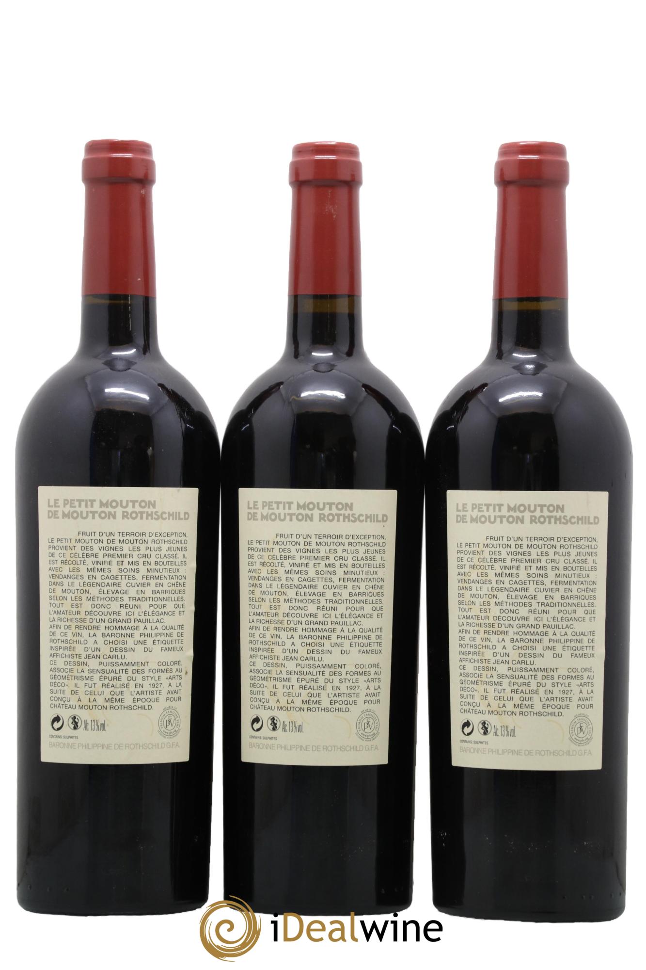 Petit Mouton Second Vin 2008 - Lot de 3 bouteilles - 1