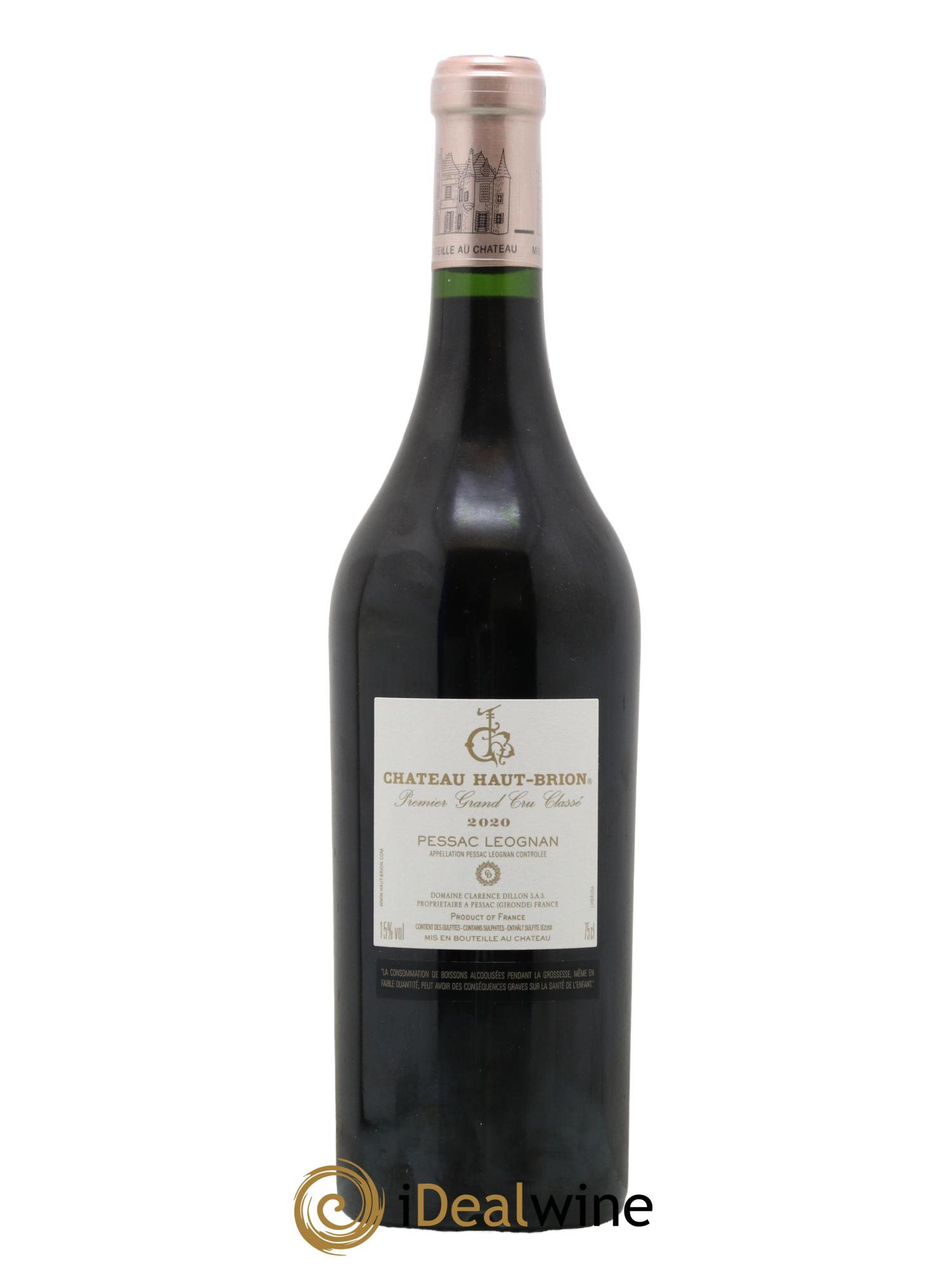 Château Haut Brion 1er Grand Cru Classé 2020 - Lot de 1 bouteille - 2